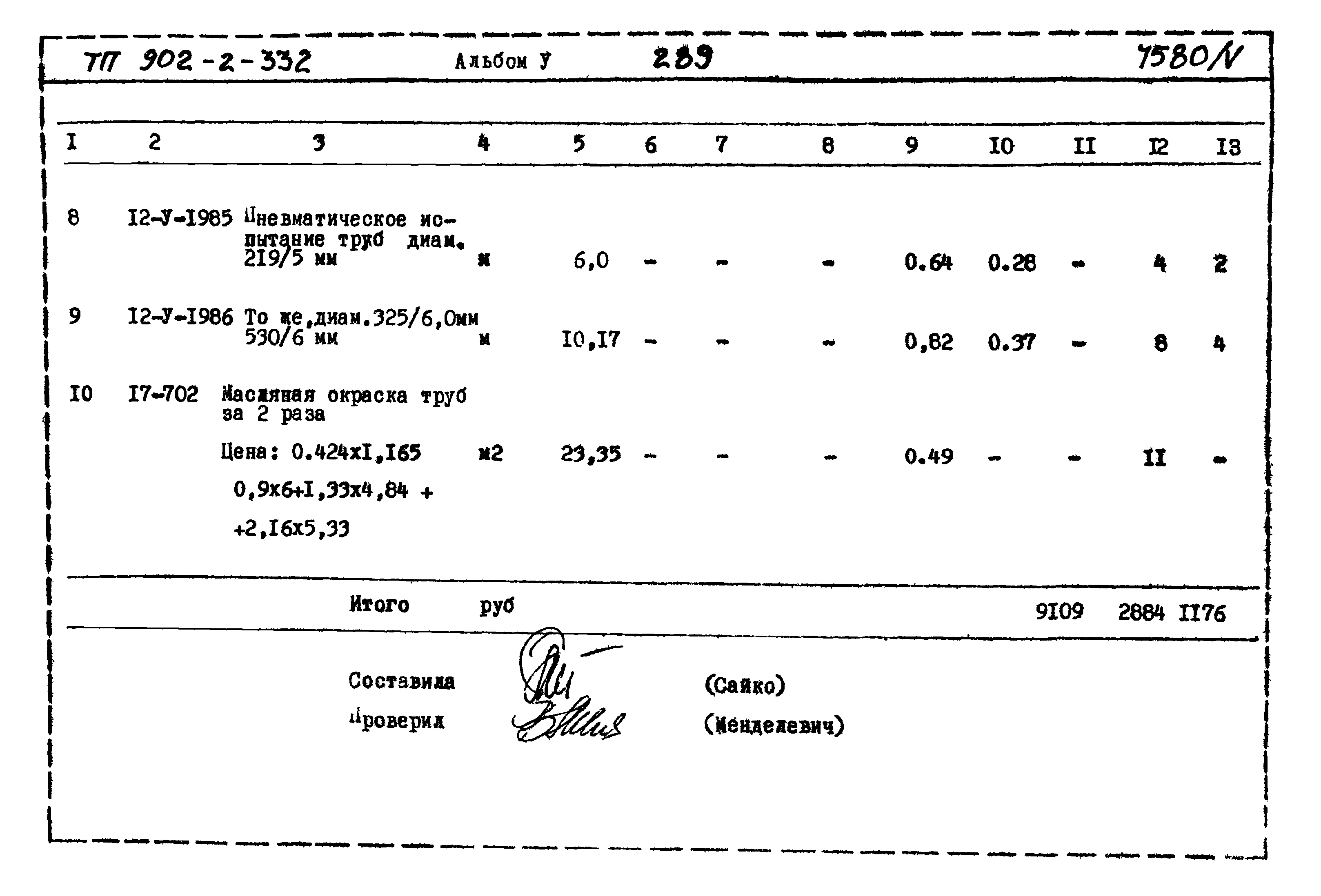 Типовой проект 902-2-332