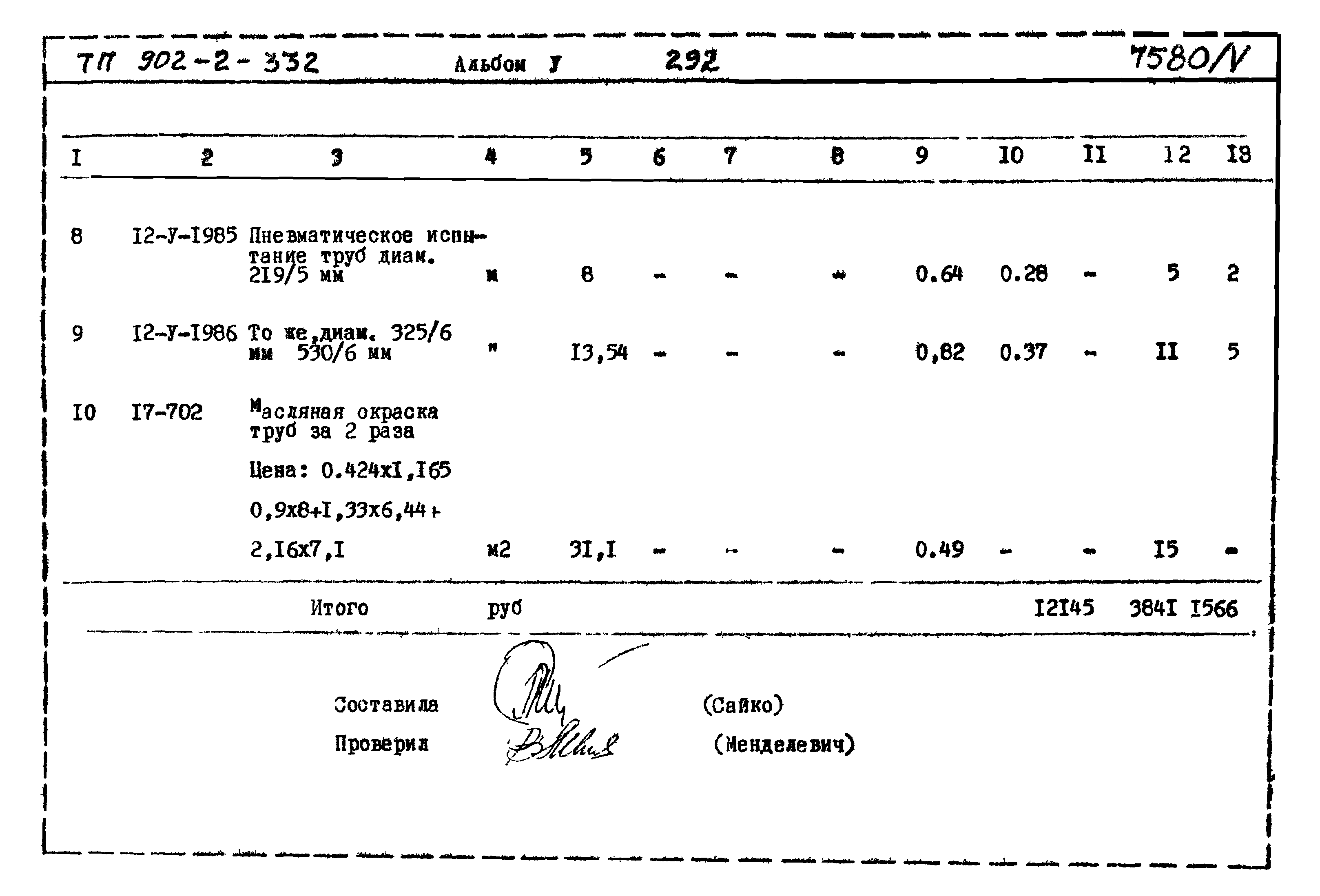 Типовой проект 902-2-332