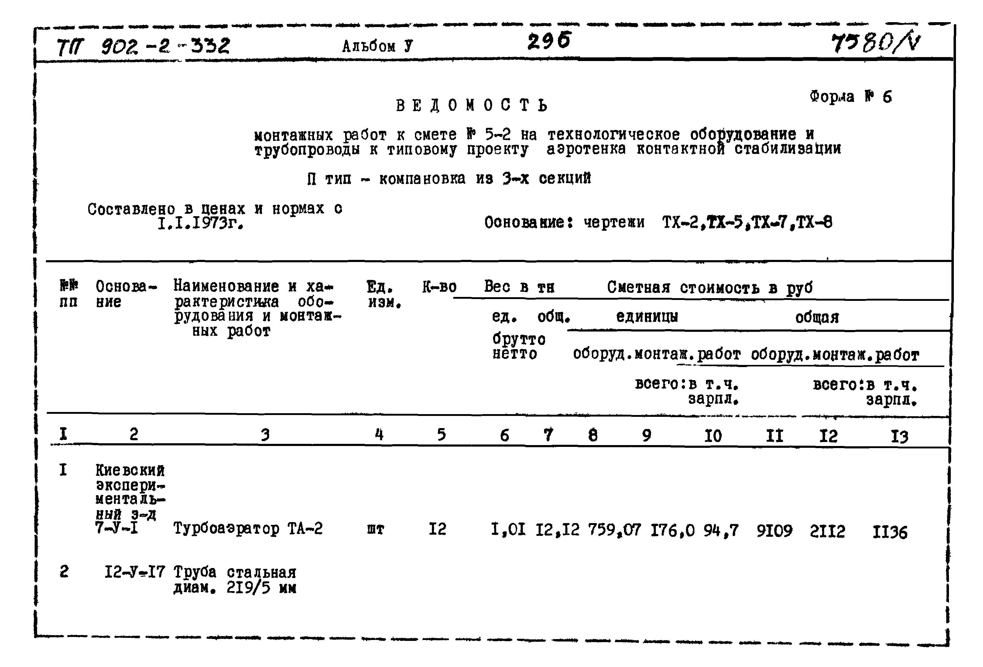 Типовой проект 902-2-332