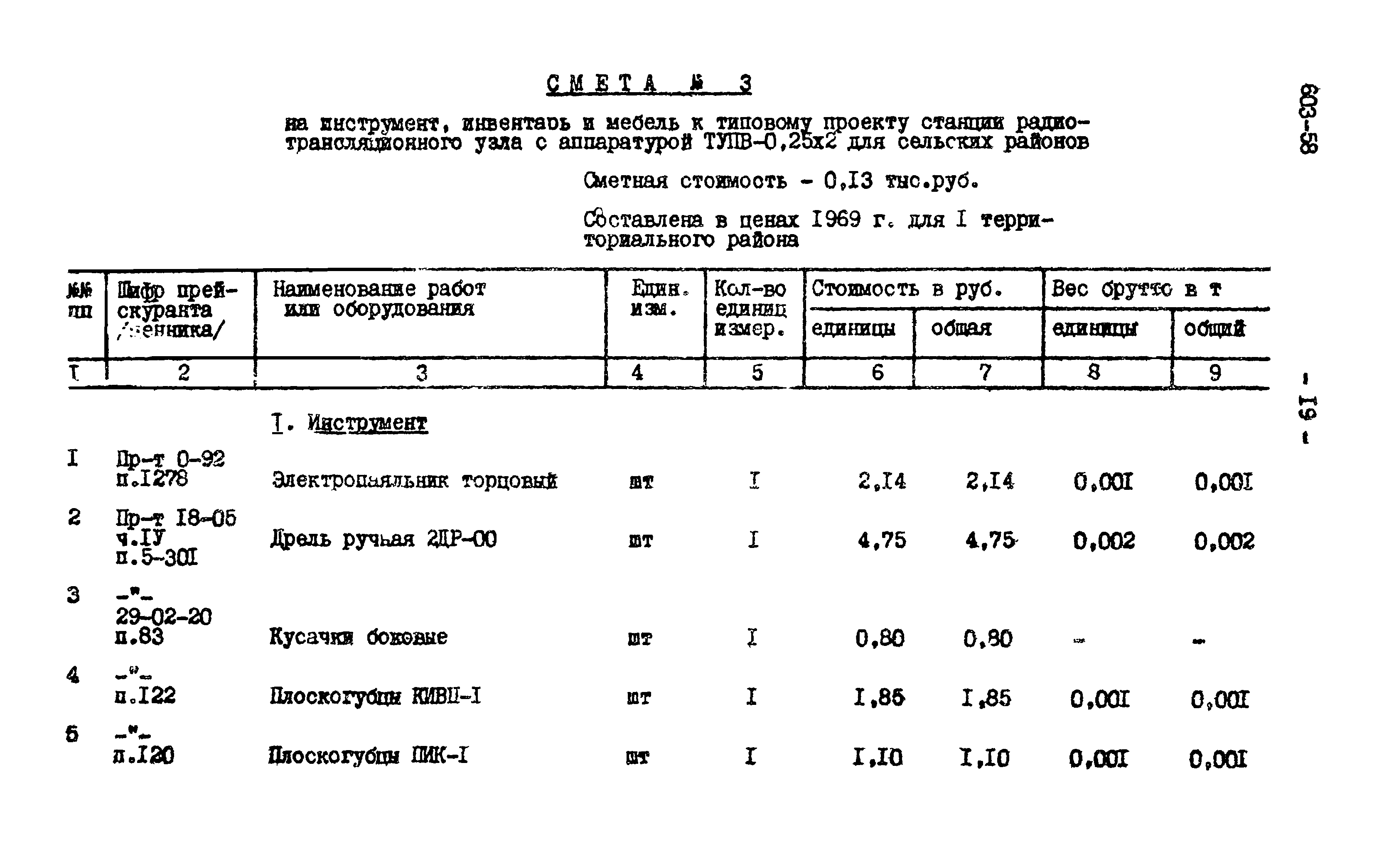 Типовой проект 603-58