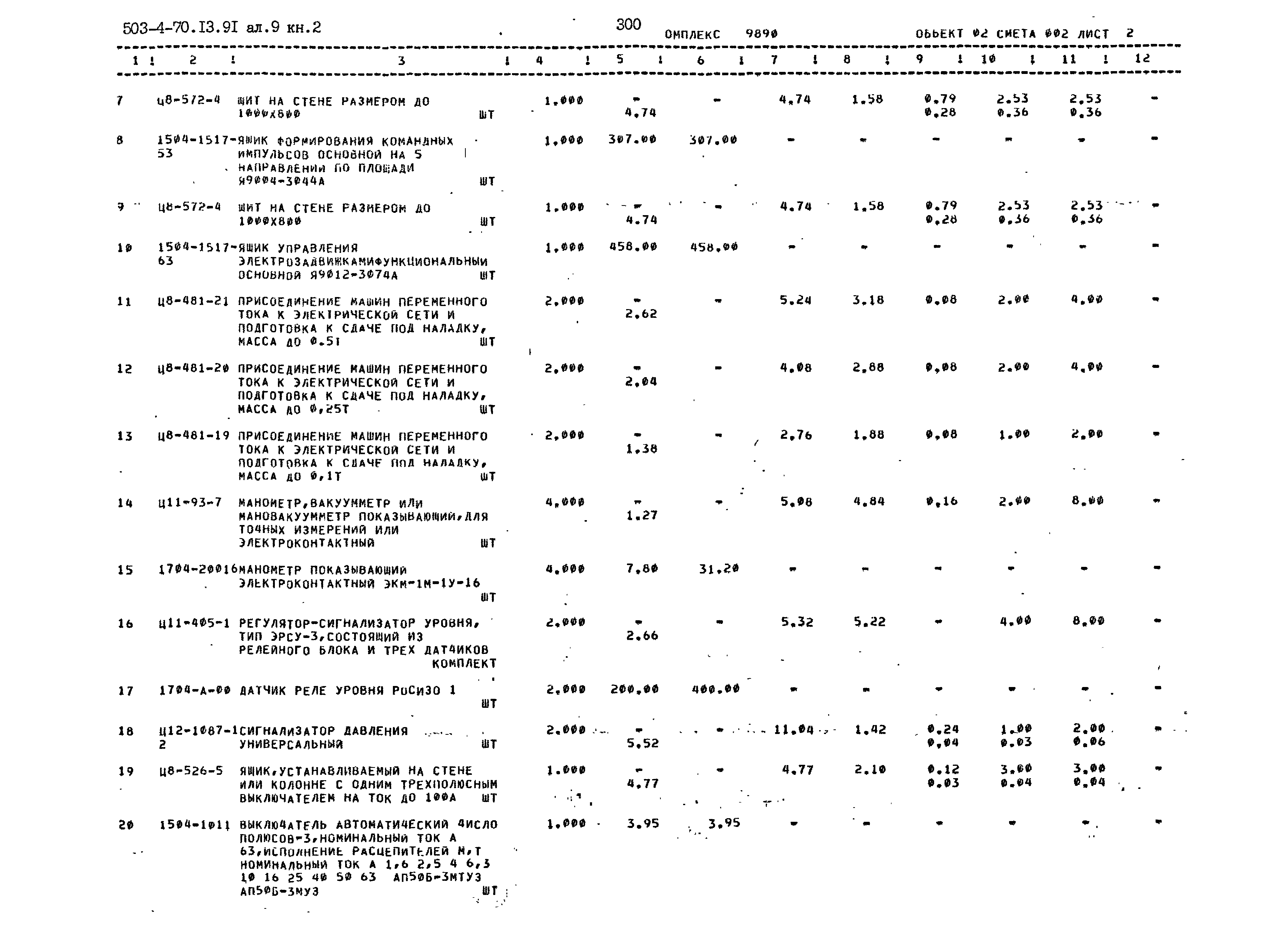 Типовой проект 503-4-70.13.91