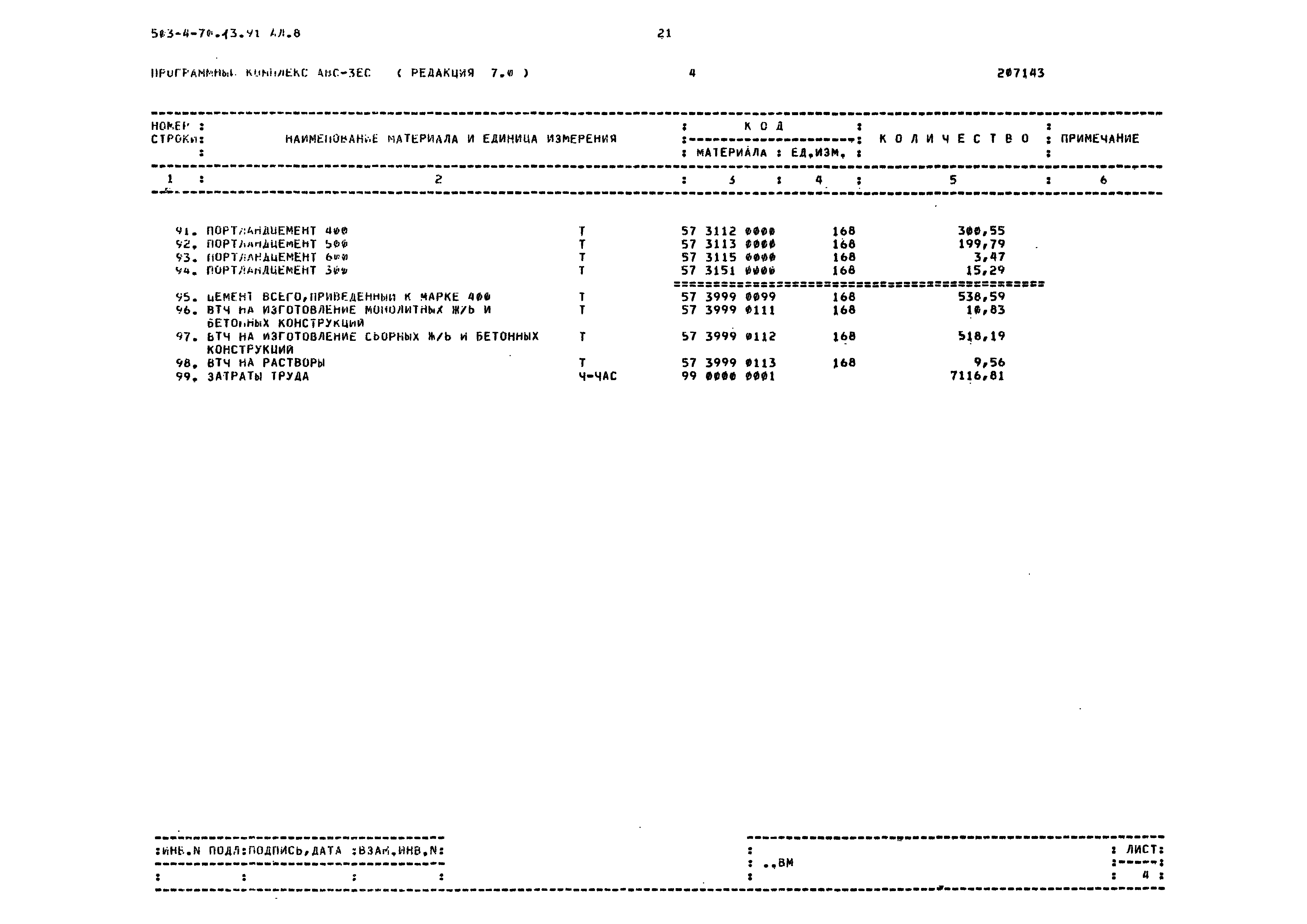 Типовой проект 503-4-70.13.91