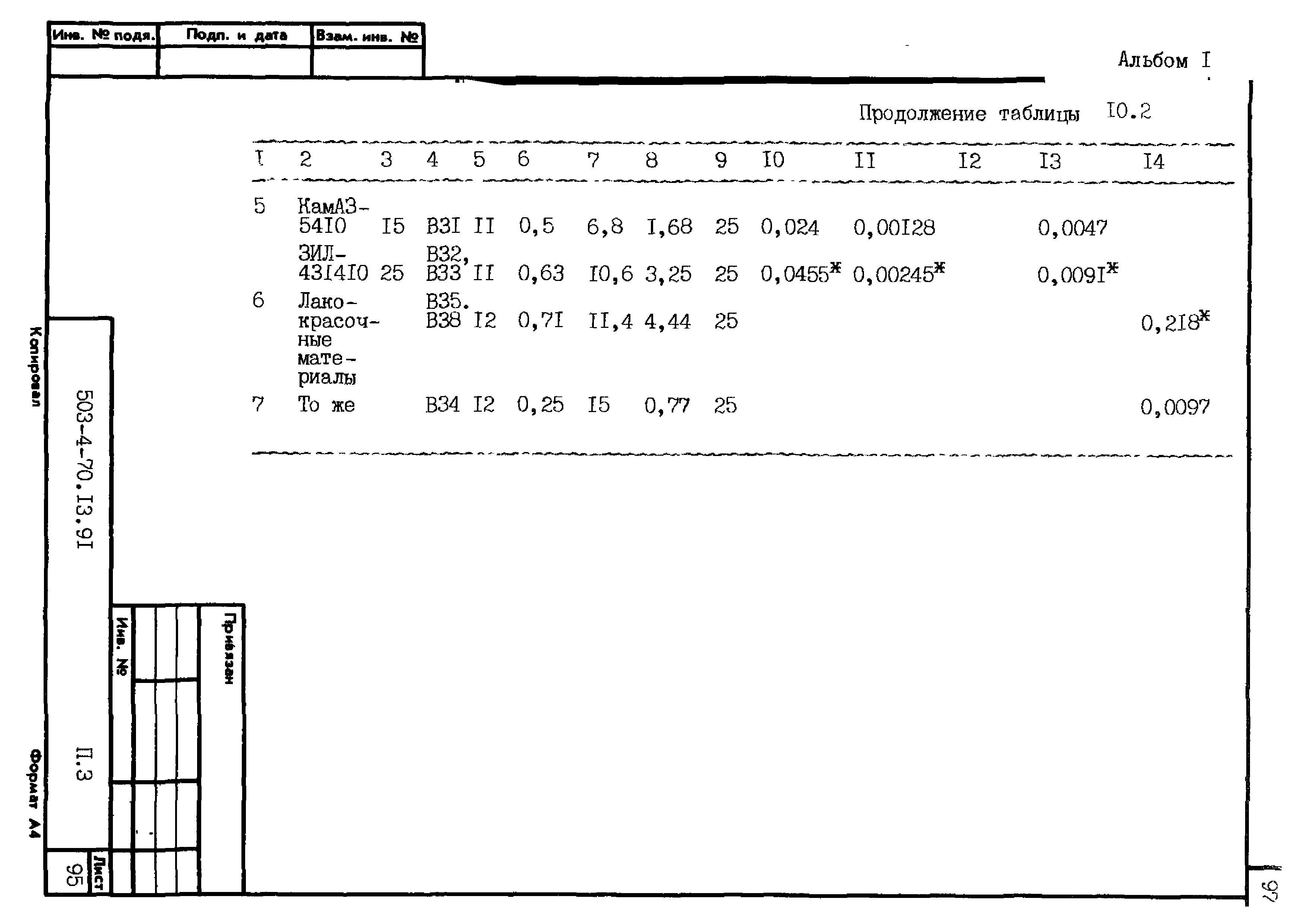 Типовой проект 503-4-70.13.91