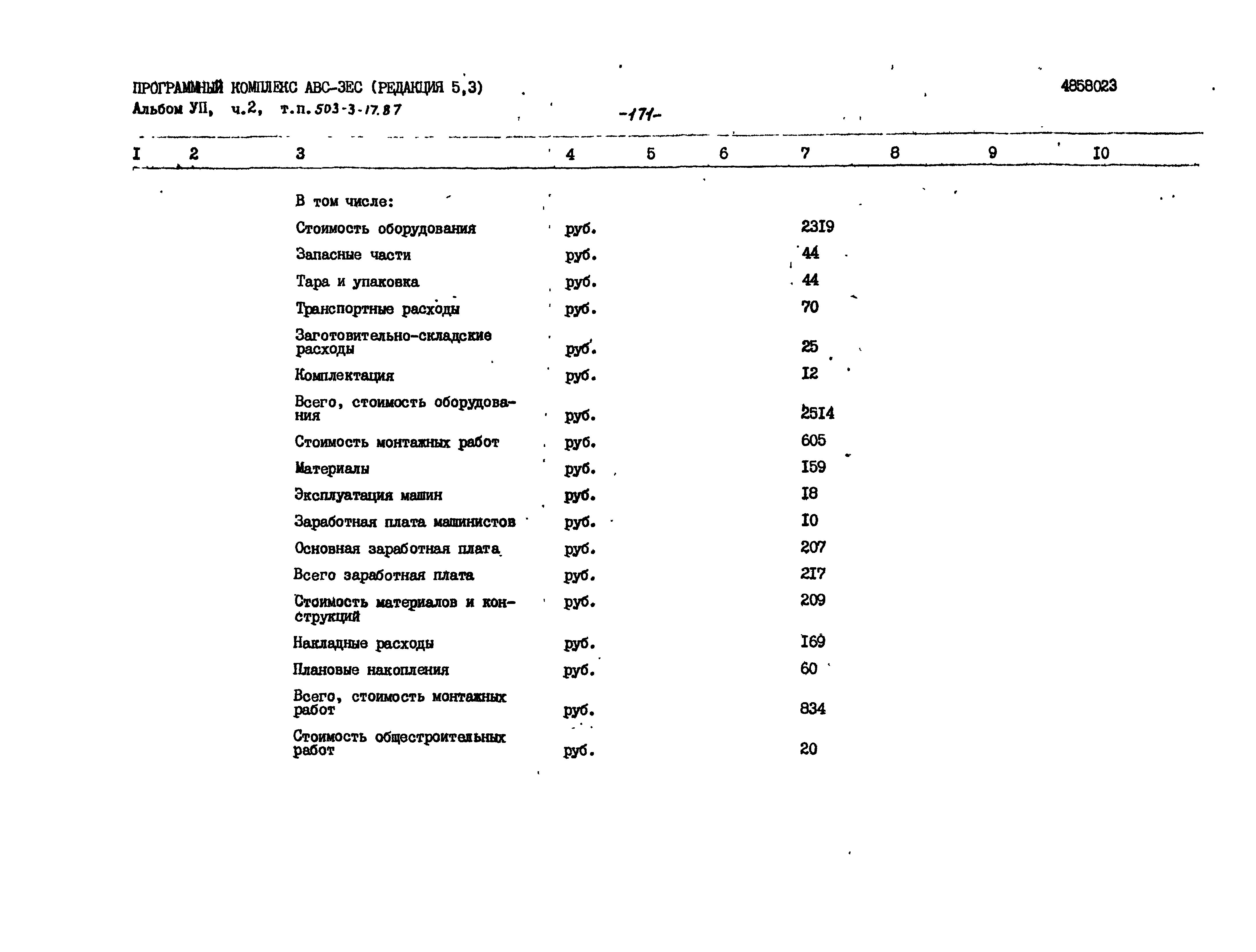 Типовой проект 503-3-17.87