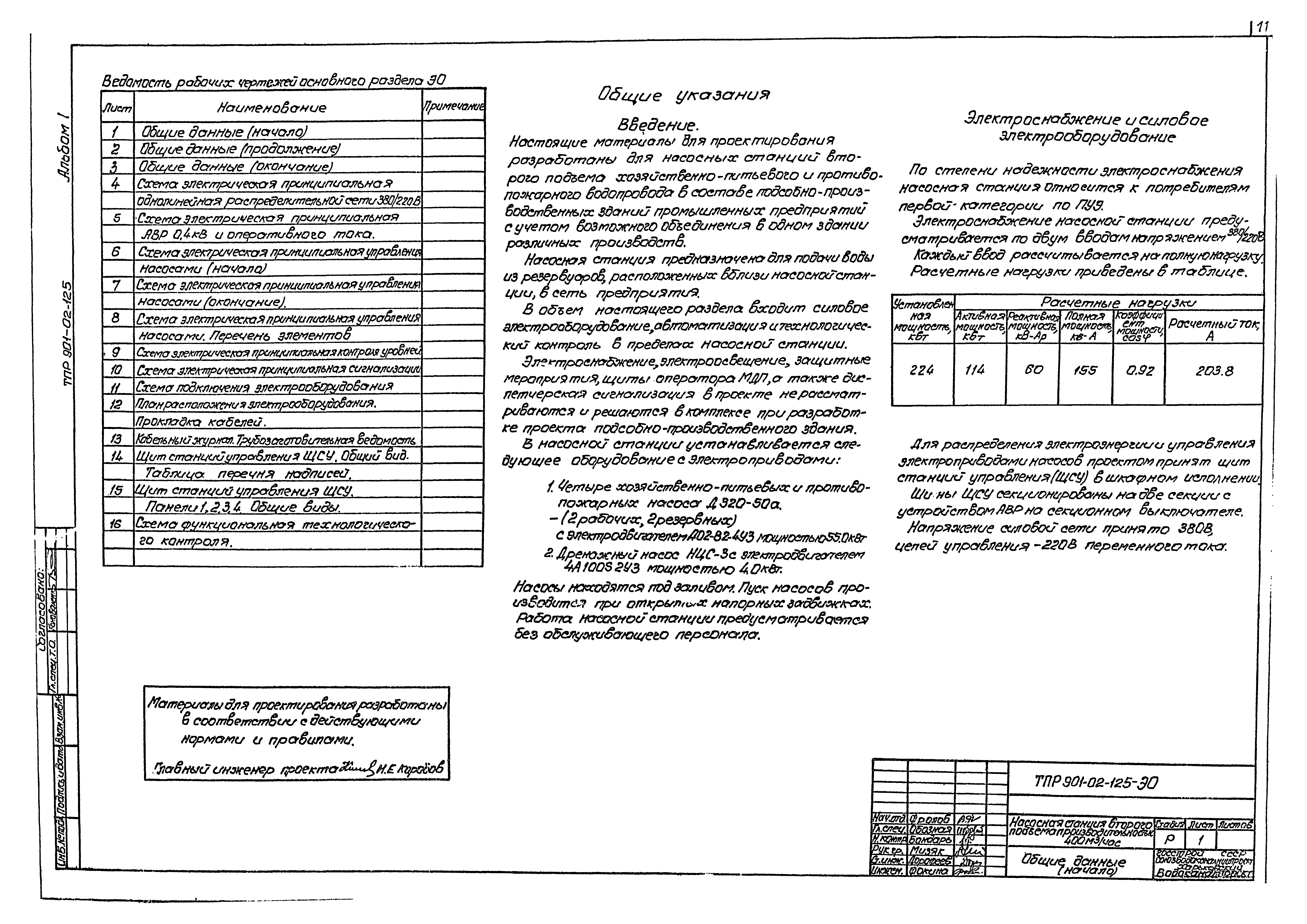 Типовые проектные решения 901-02-125