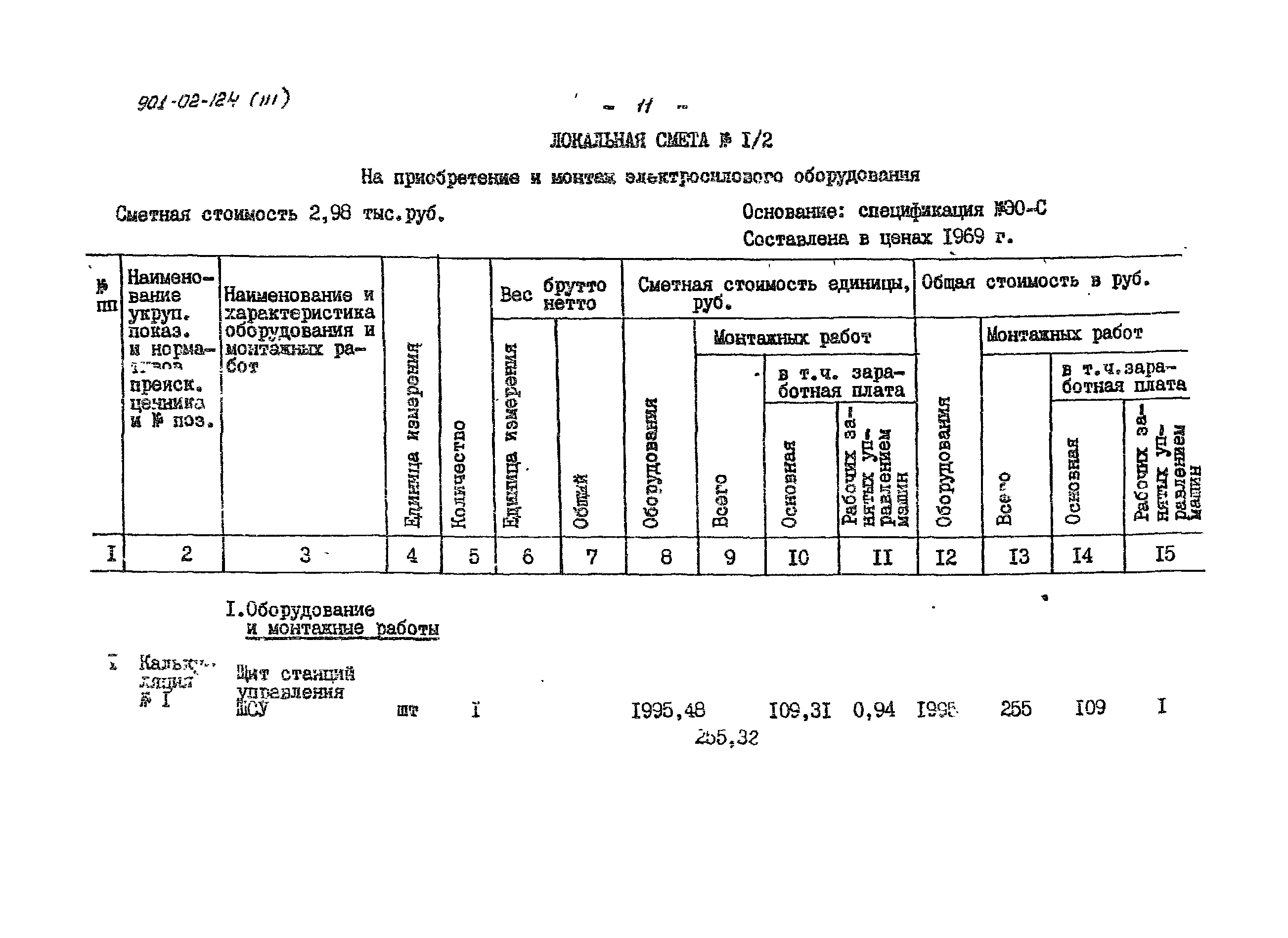 Типовые проектные решения 901-02-124