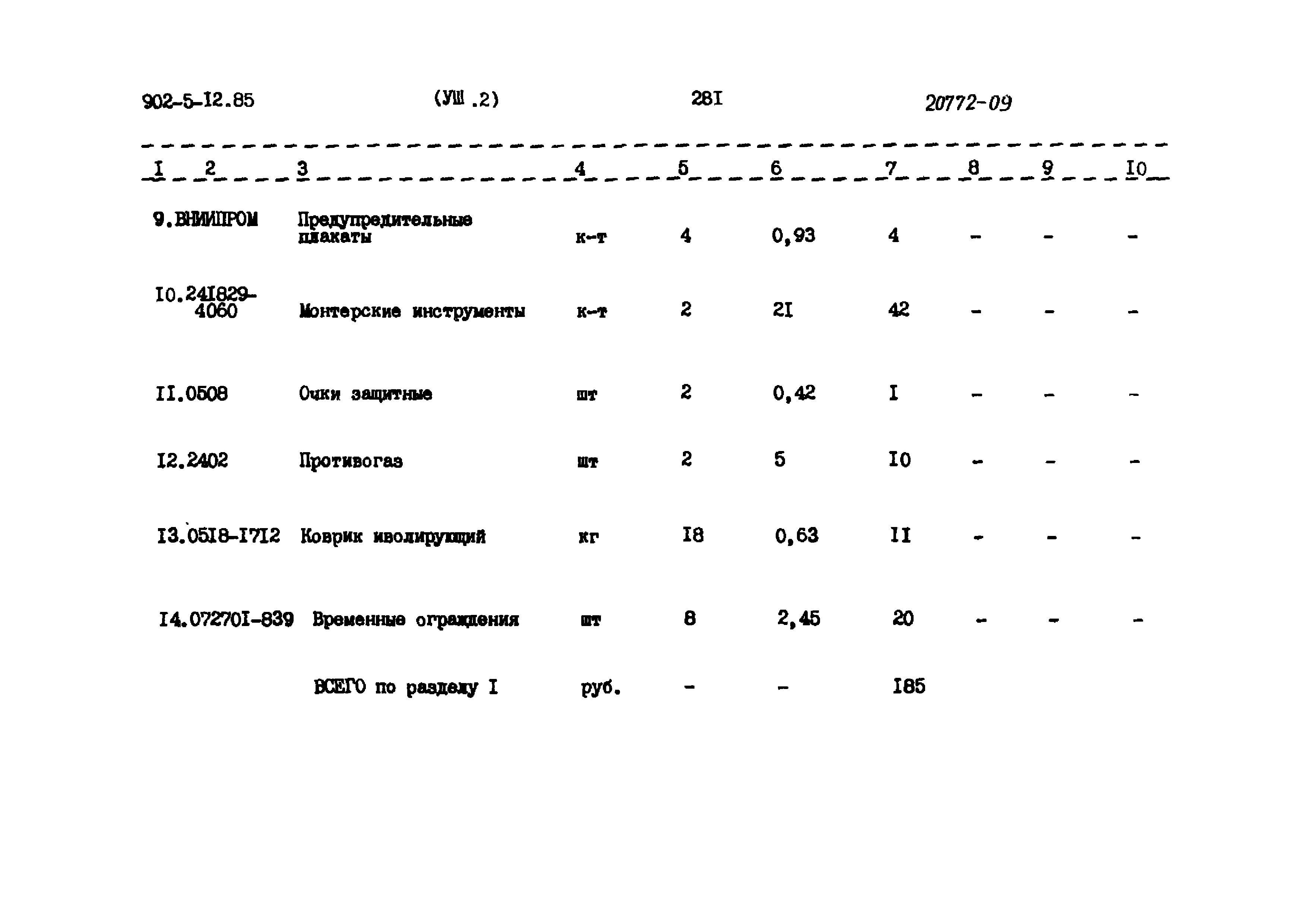 Типовой проект 902-5-12.85