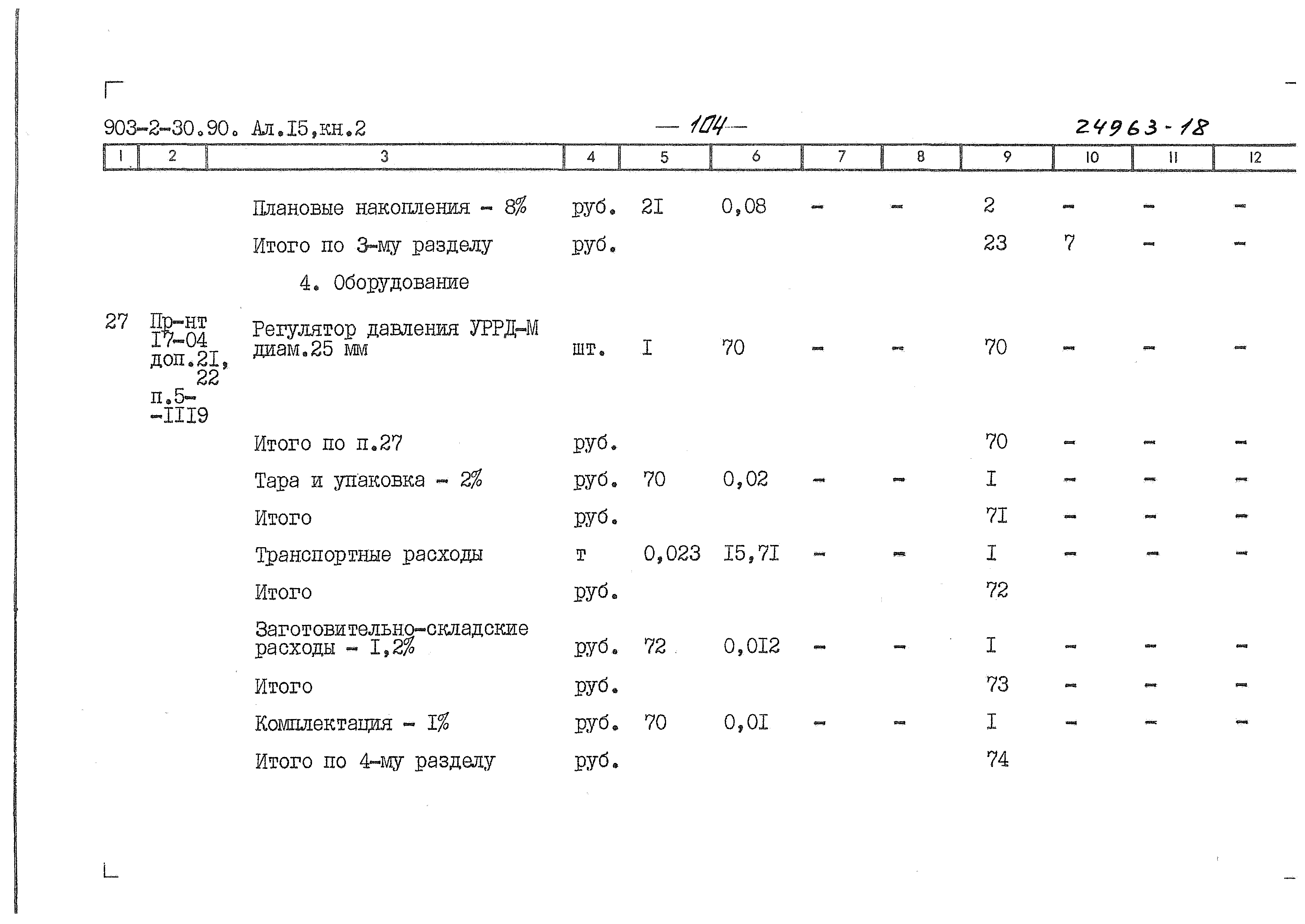 Типовой проект 903-2-34.90