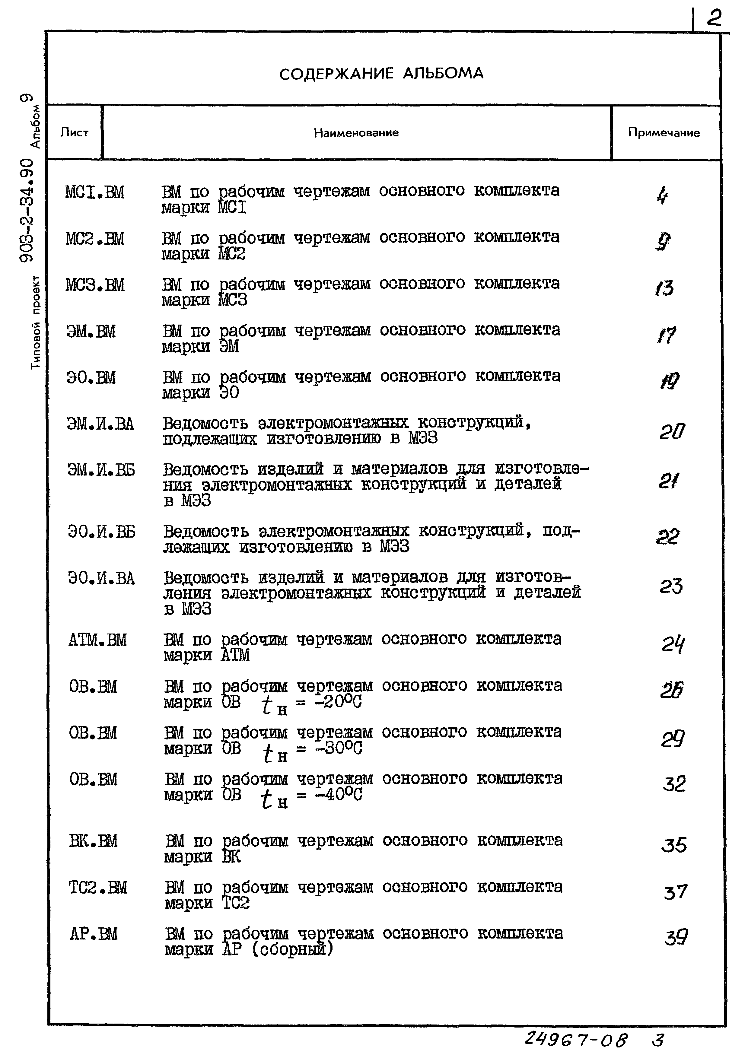 Типовой проект 903-2-34.90