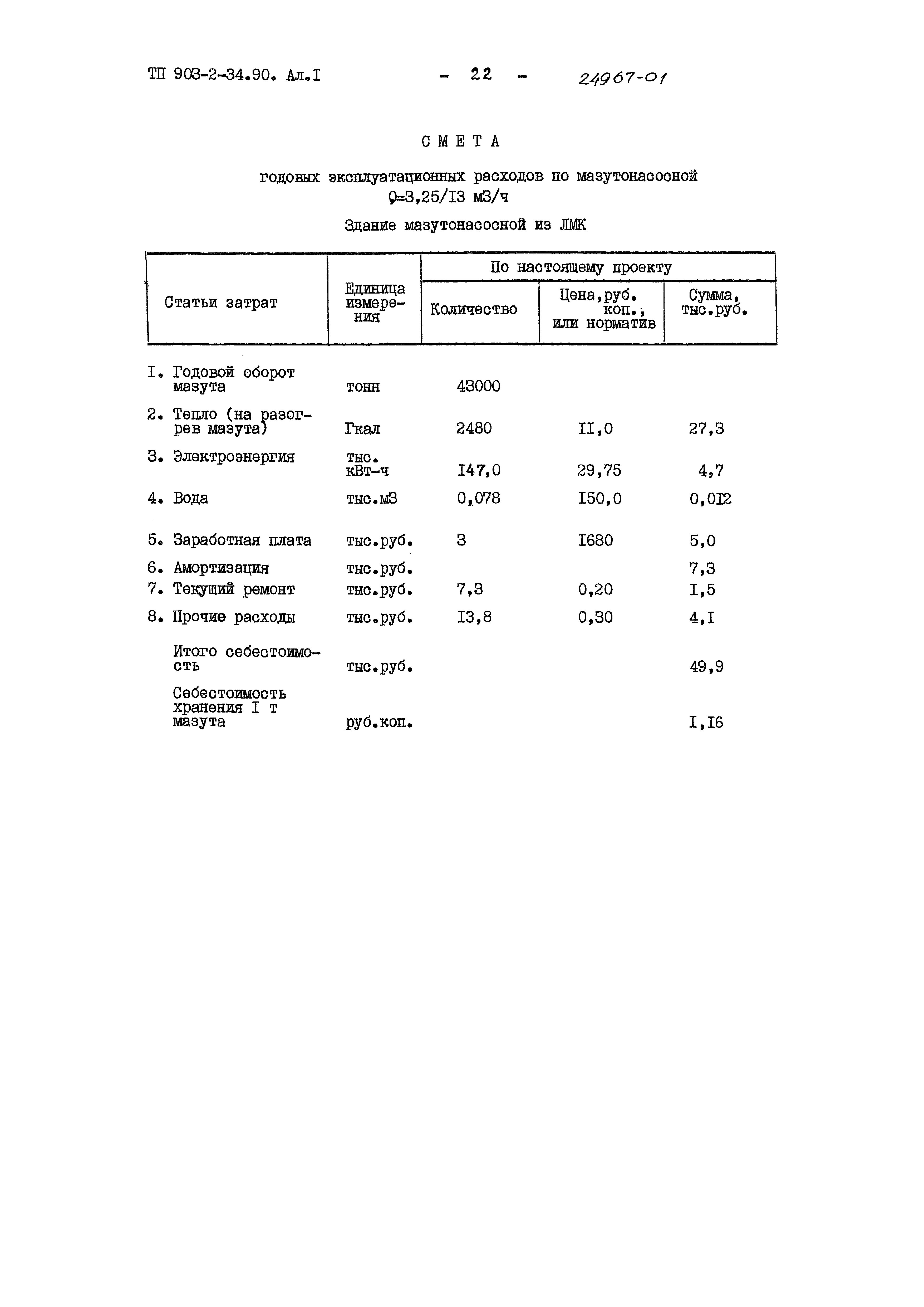 Типовой проект 903-2-34.90