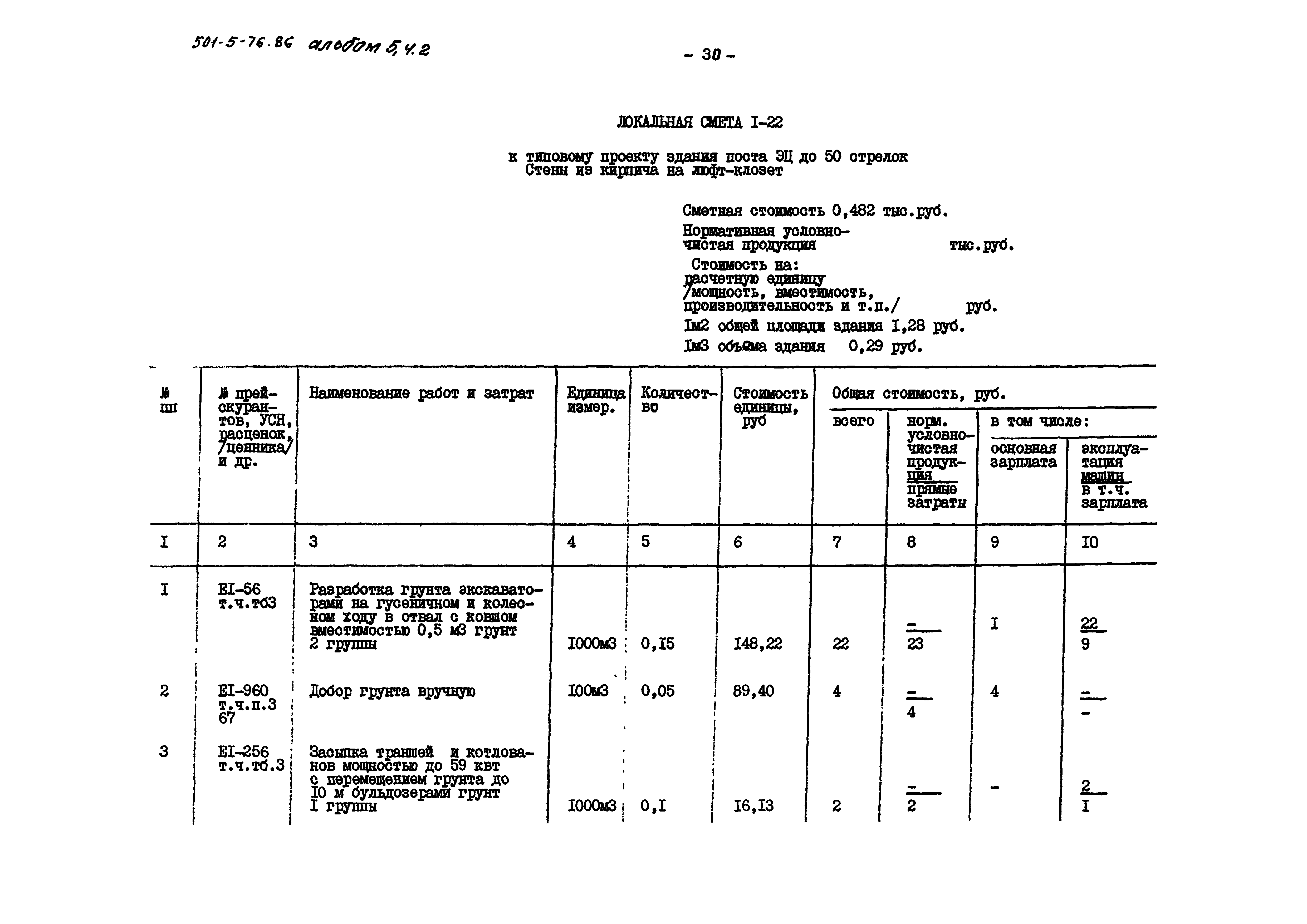 Типовой проект 501-5-76.86