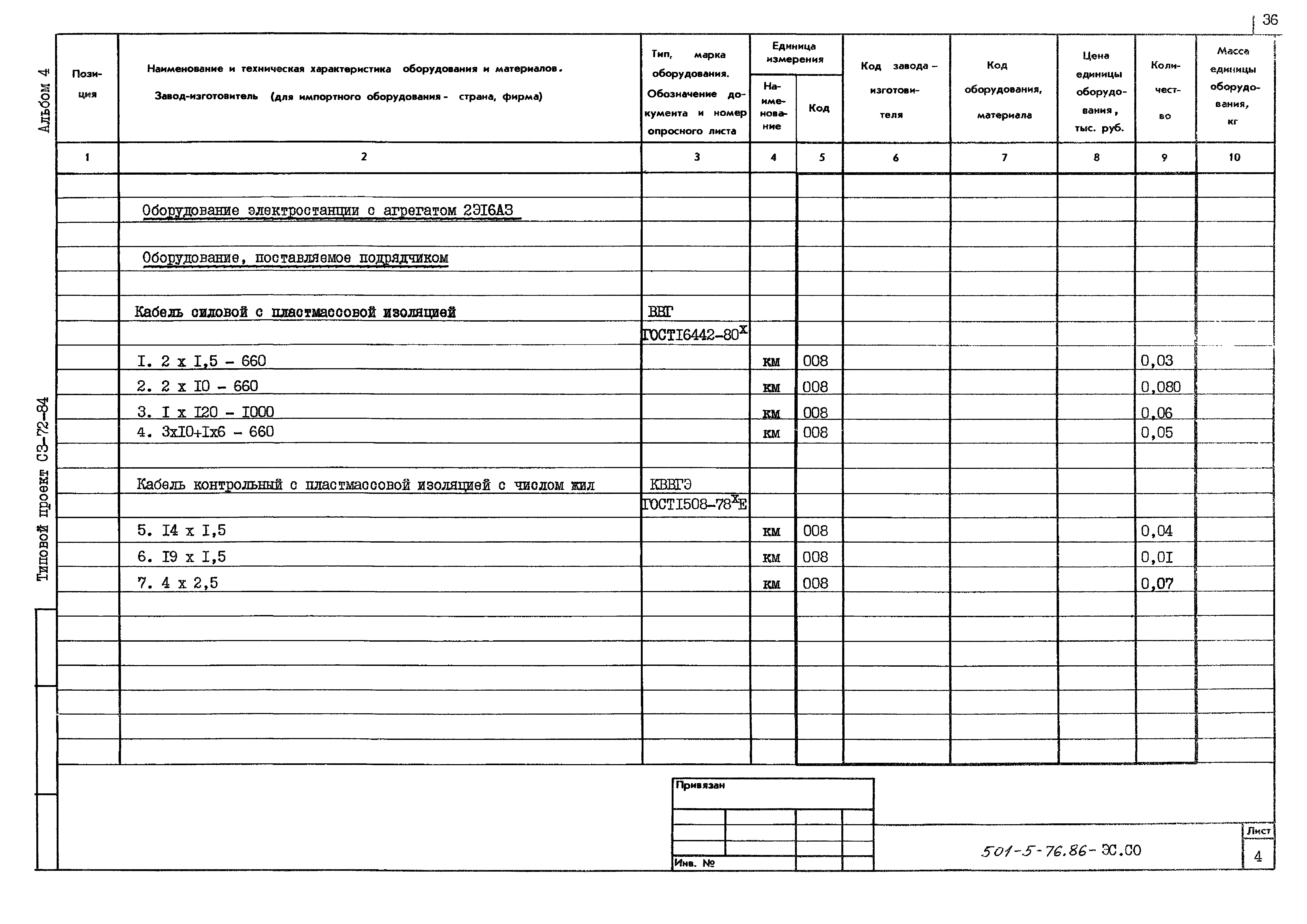 Типовой проект 501-5-76.86