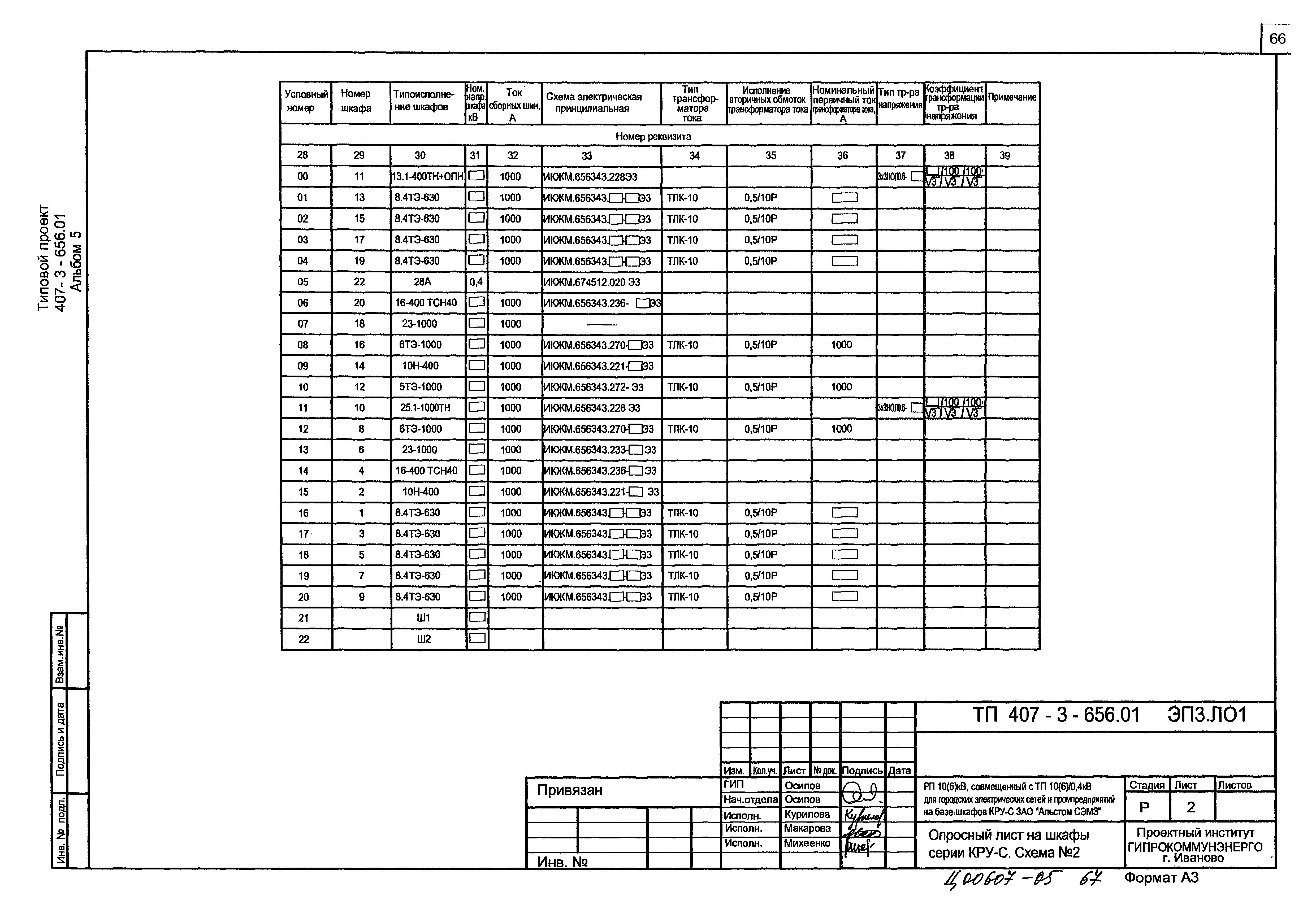 Типовой проект 407-3-656.01