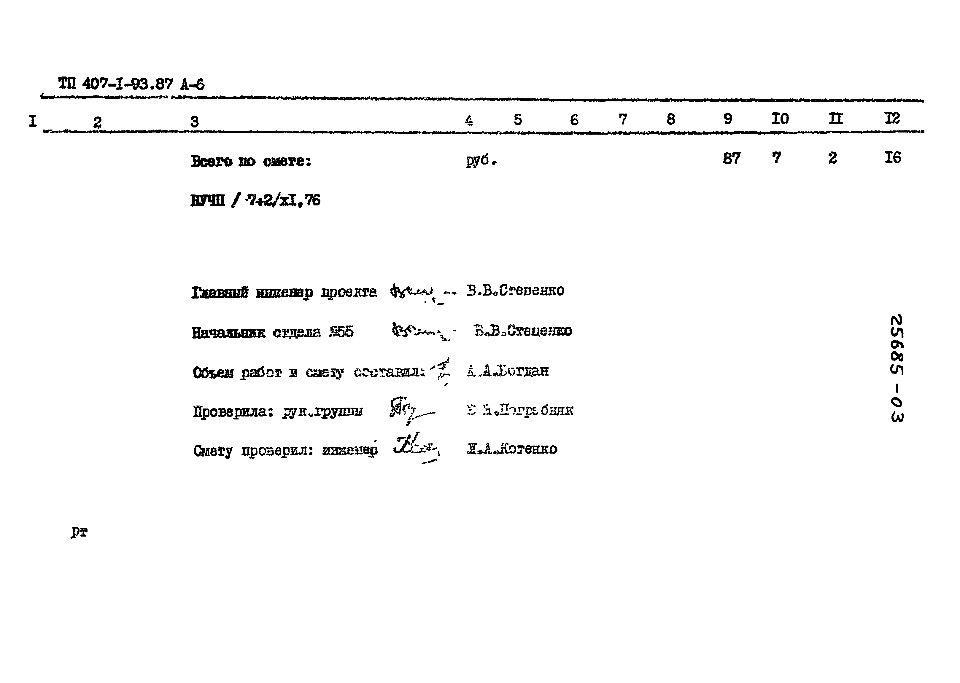 Типовой проект 407-1-93.87