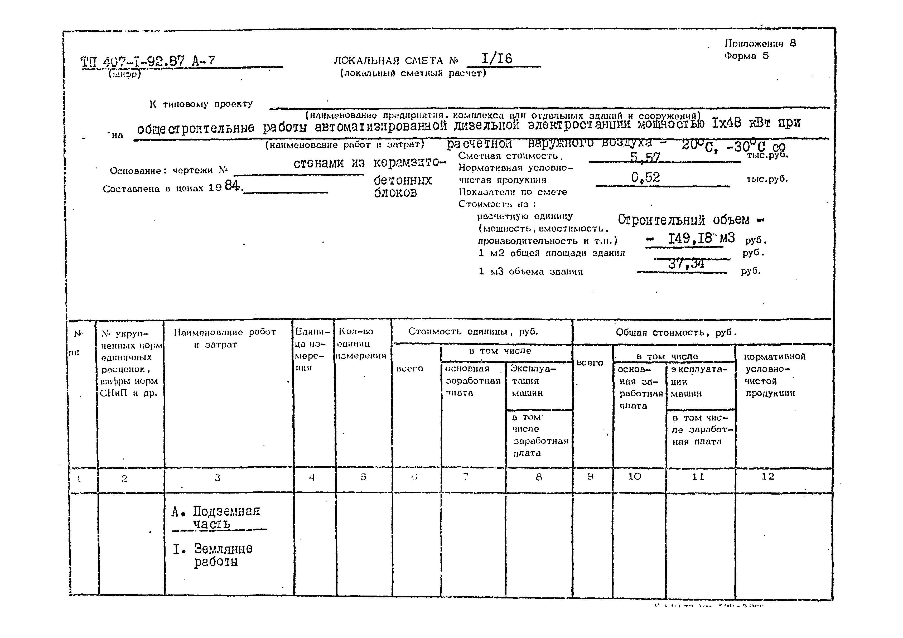 Типовой проект 407-1-92.87