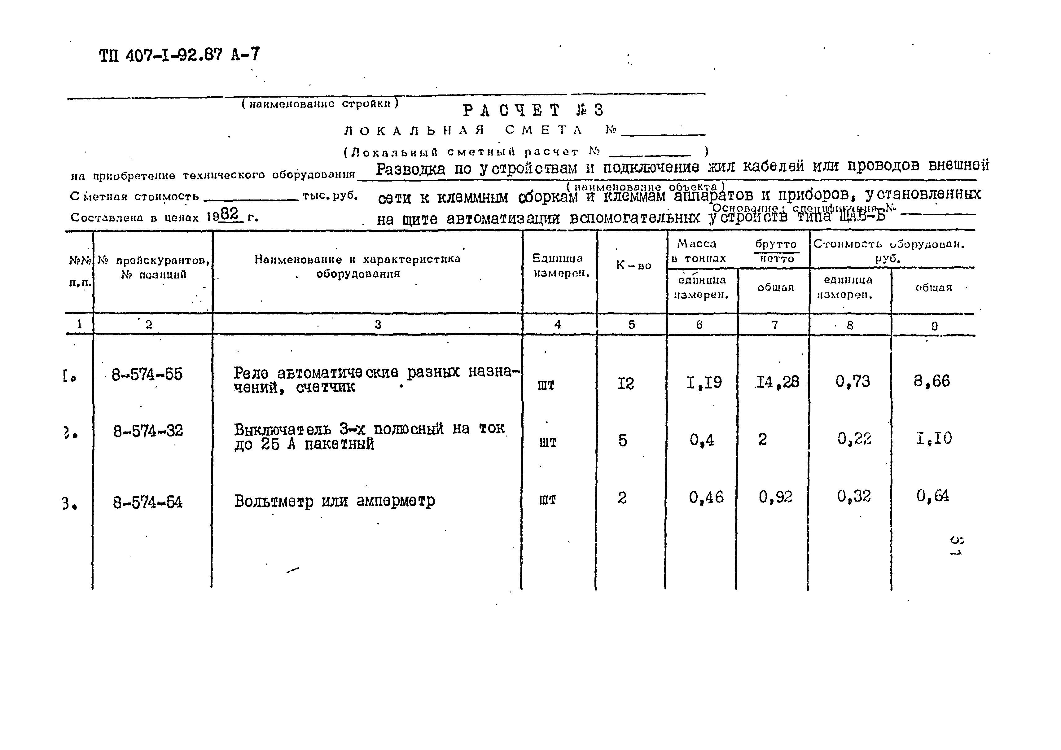 Типовой проект 407-1-92.87