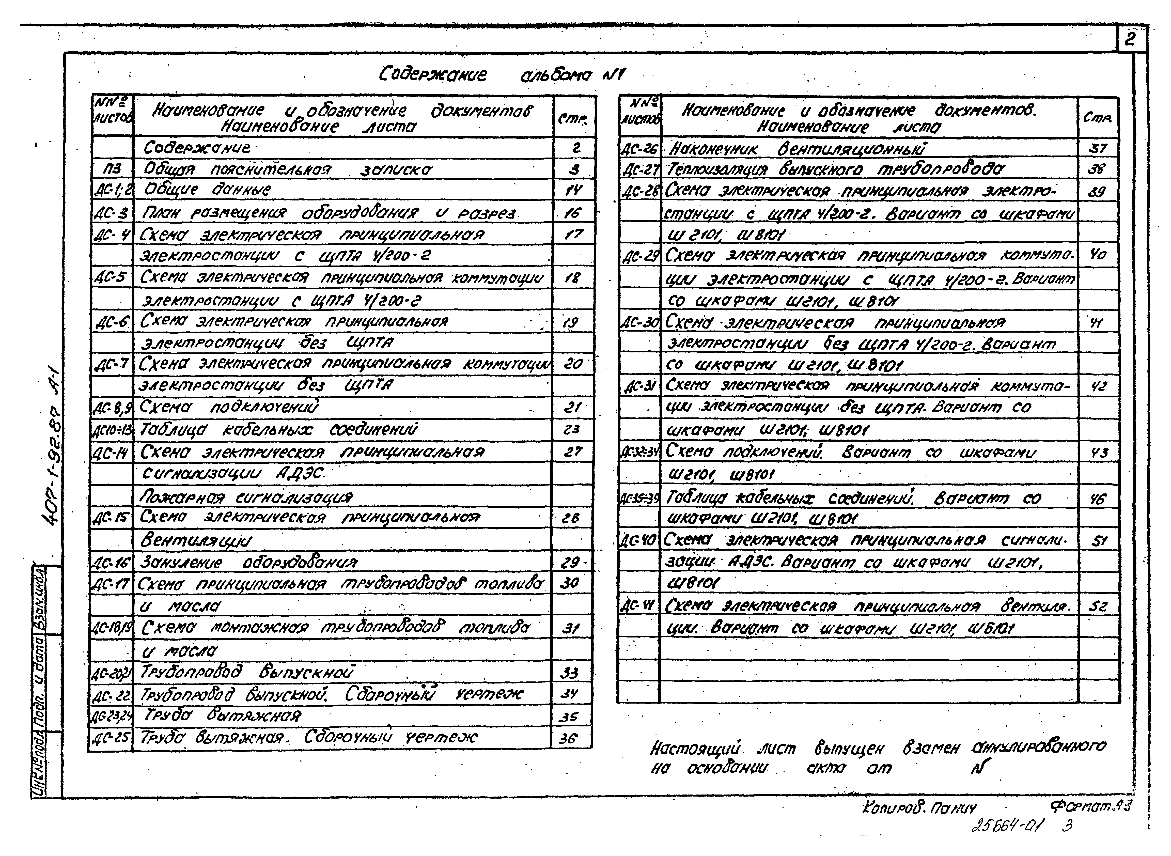 Типовой проект 407-1-92.87