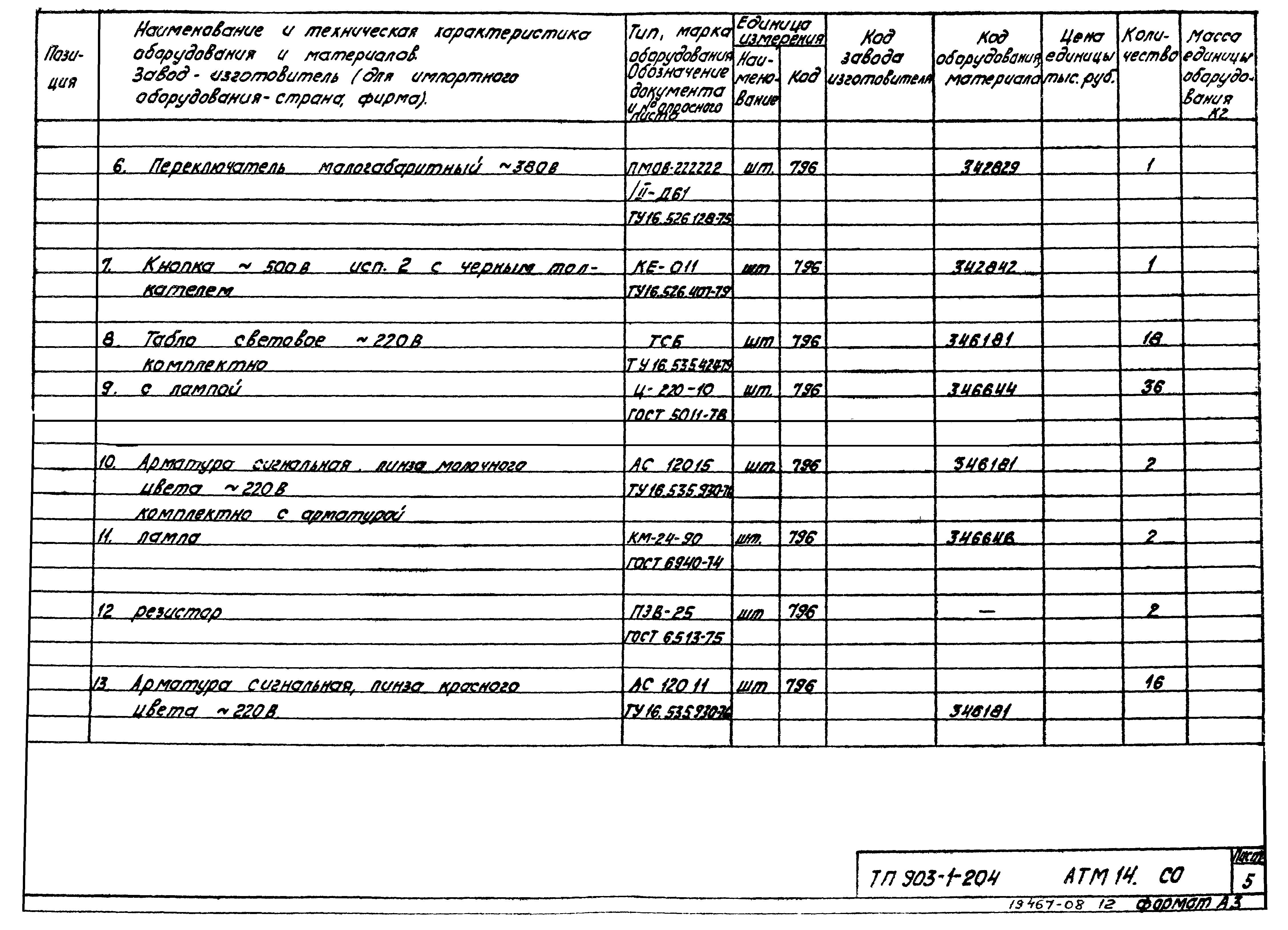 Типовой проект 903-1-204