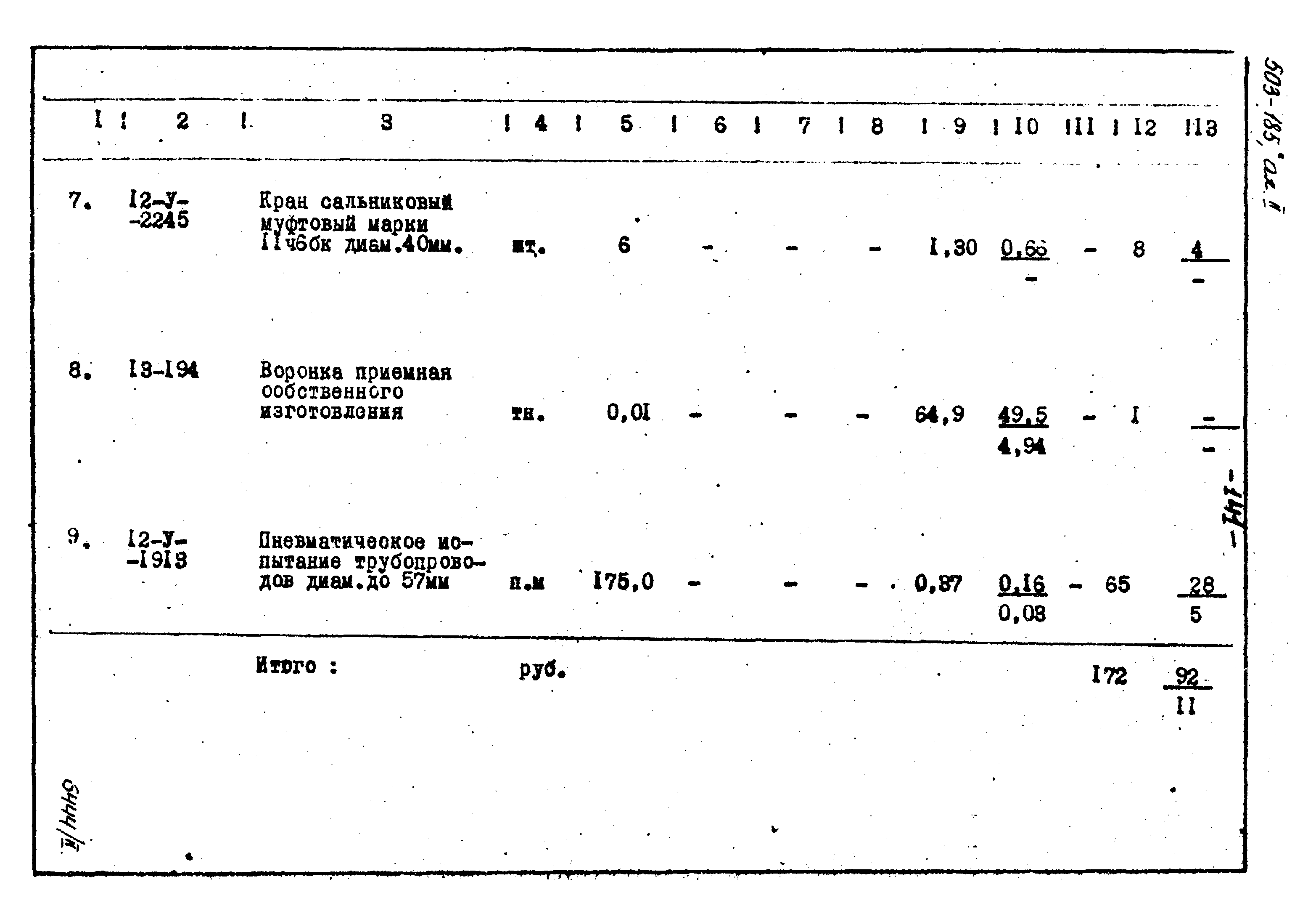 Типовой проект 503-185