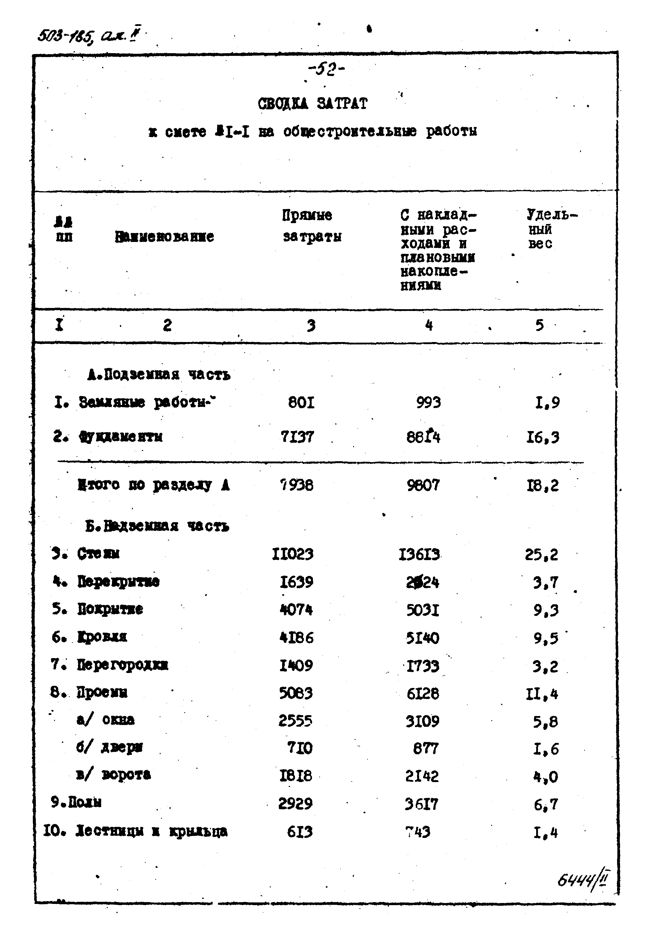 Типовой проект 503-185