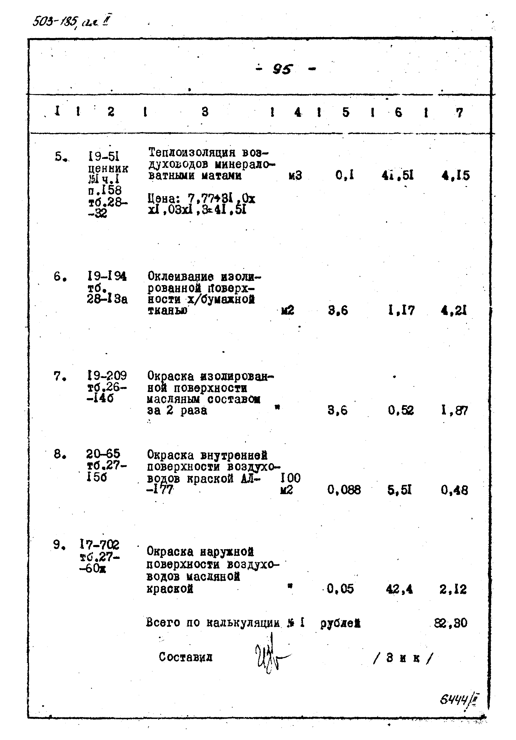 Типовой проект 503-185