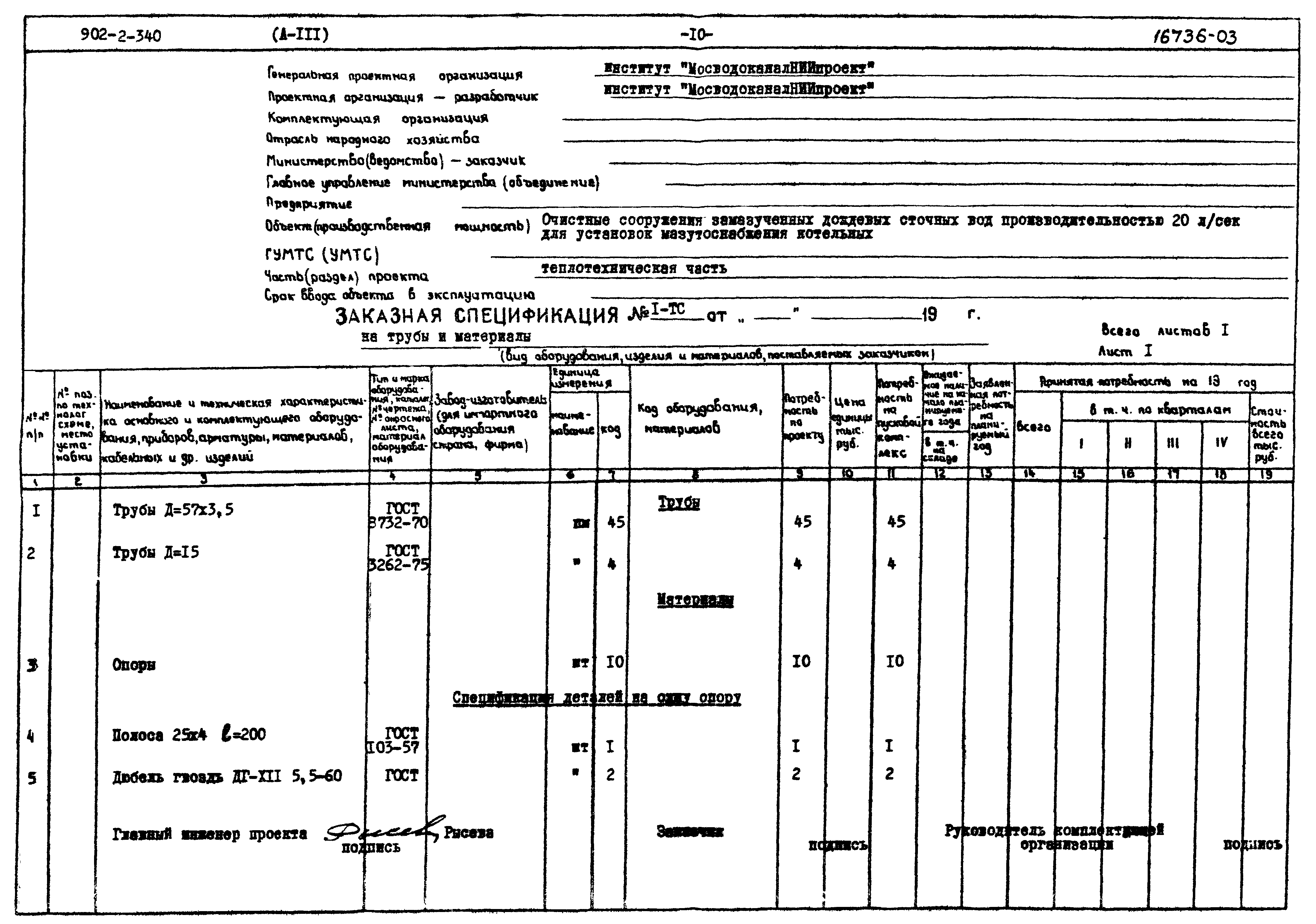 Типовой проект 902-2-340