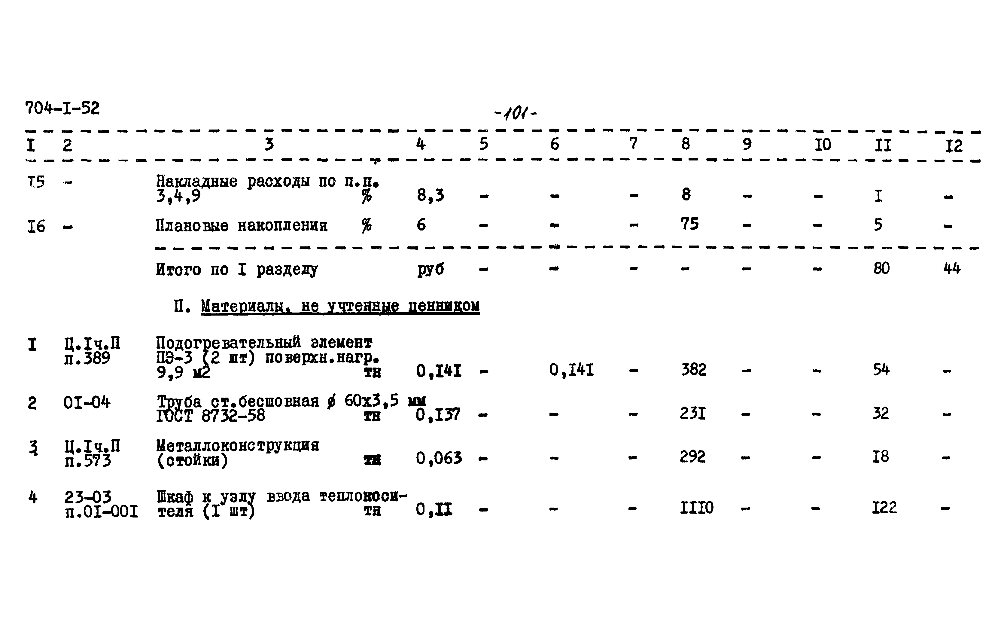 Типовой проект 704-1-52