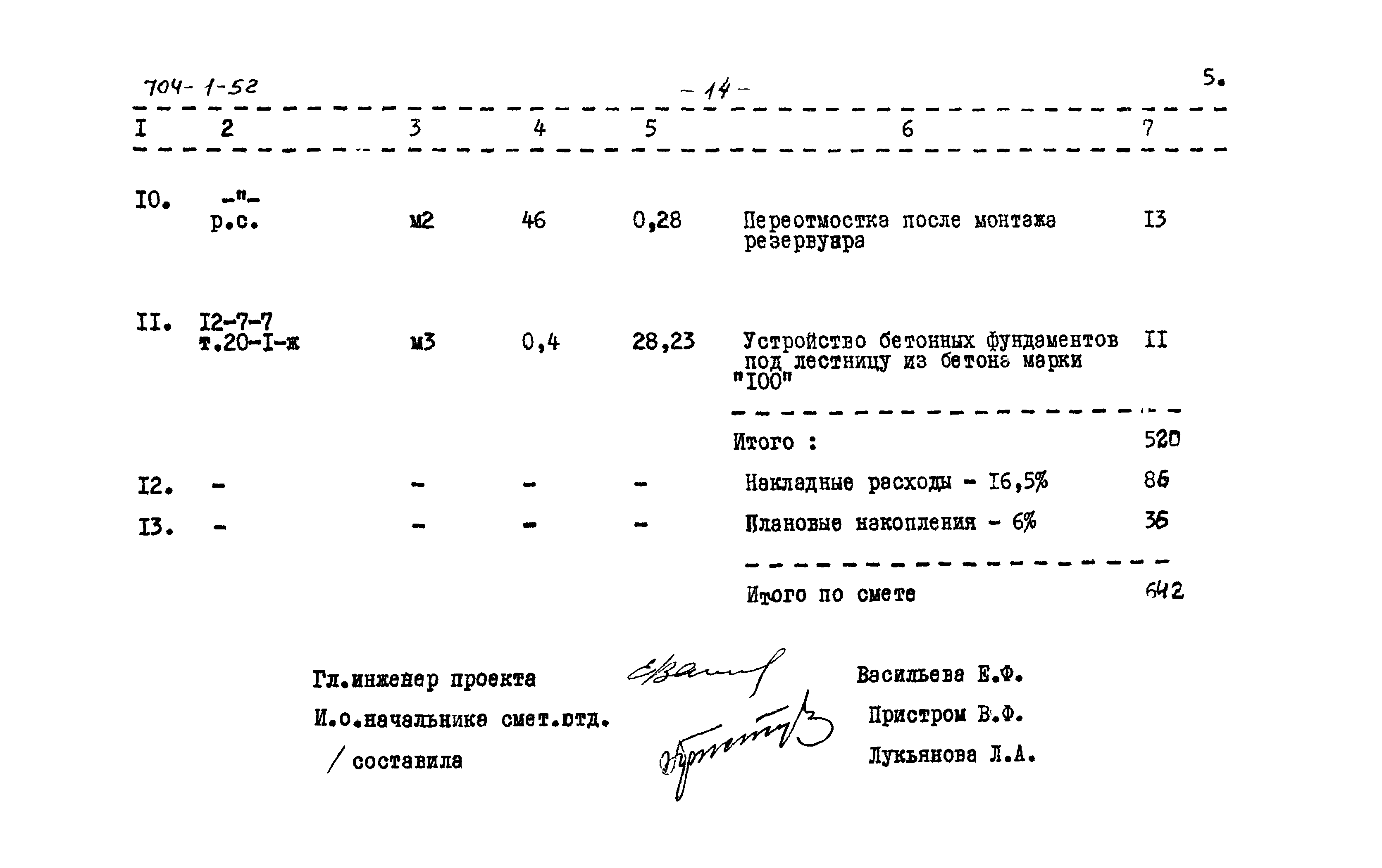 Типовой проект 704-1-52