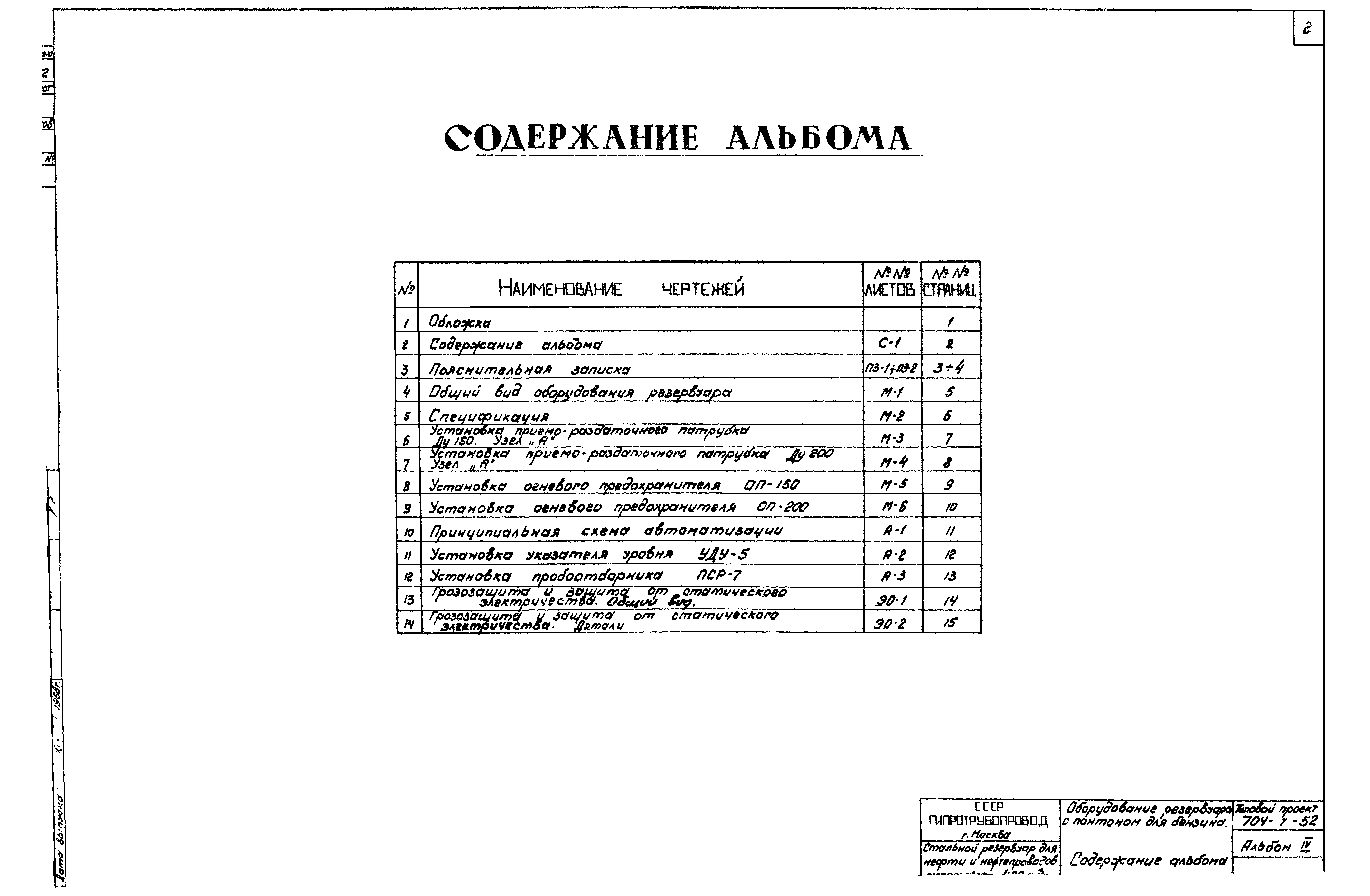 Типовой проект 704-1-52