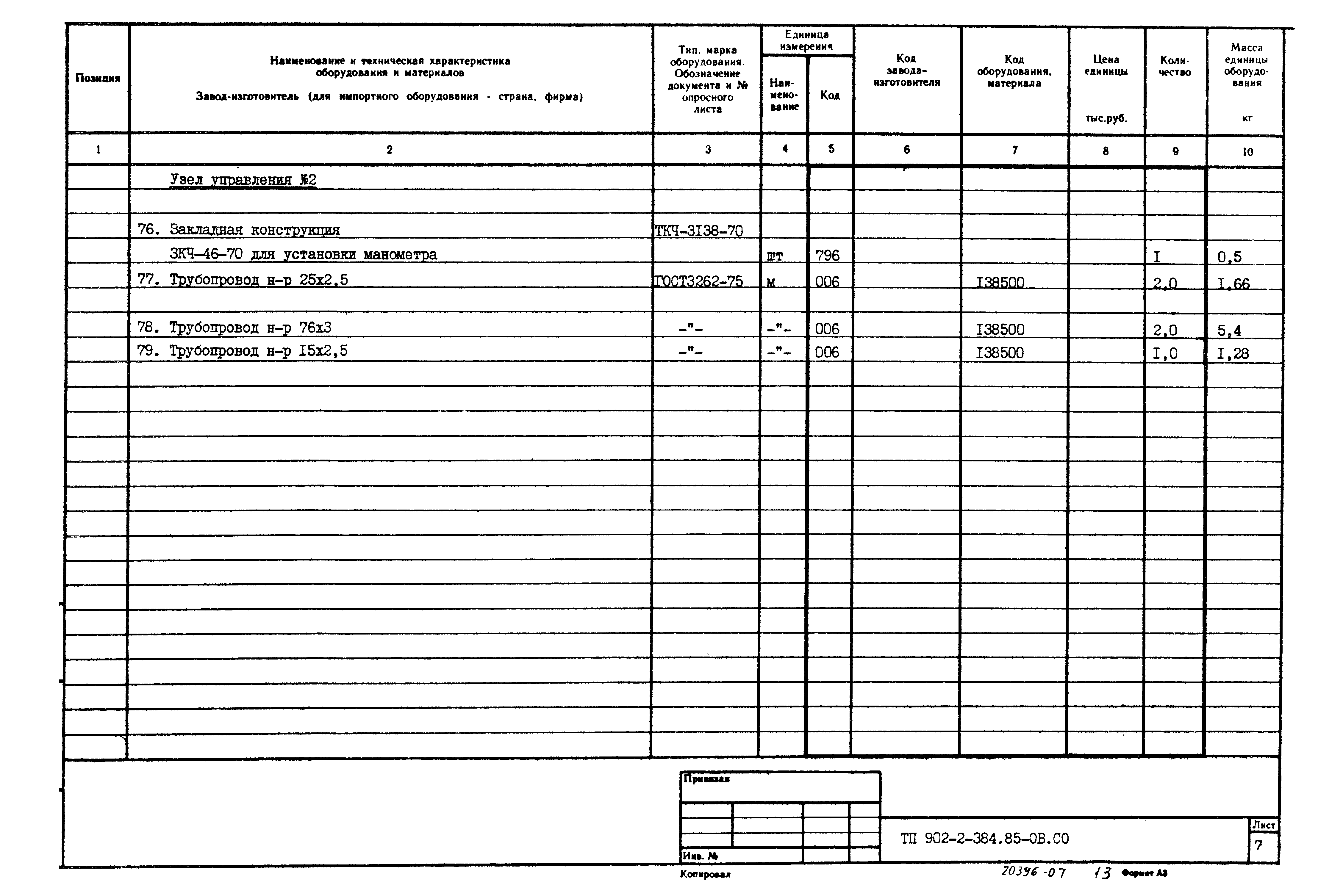 Типовой проект 902-2-384.85