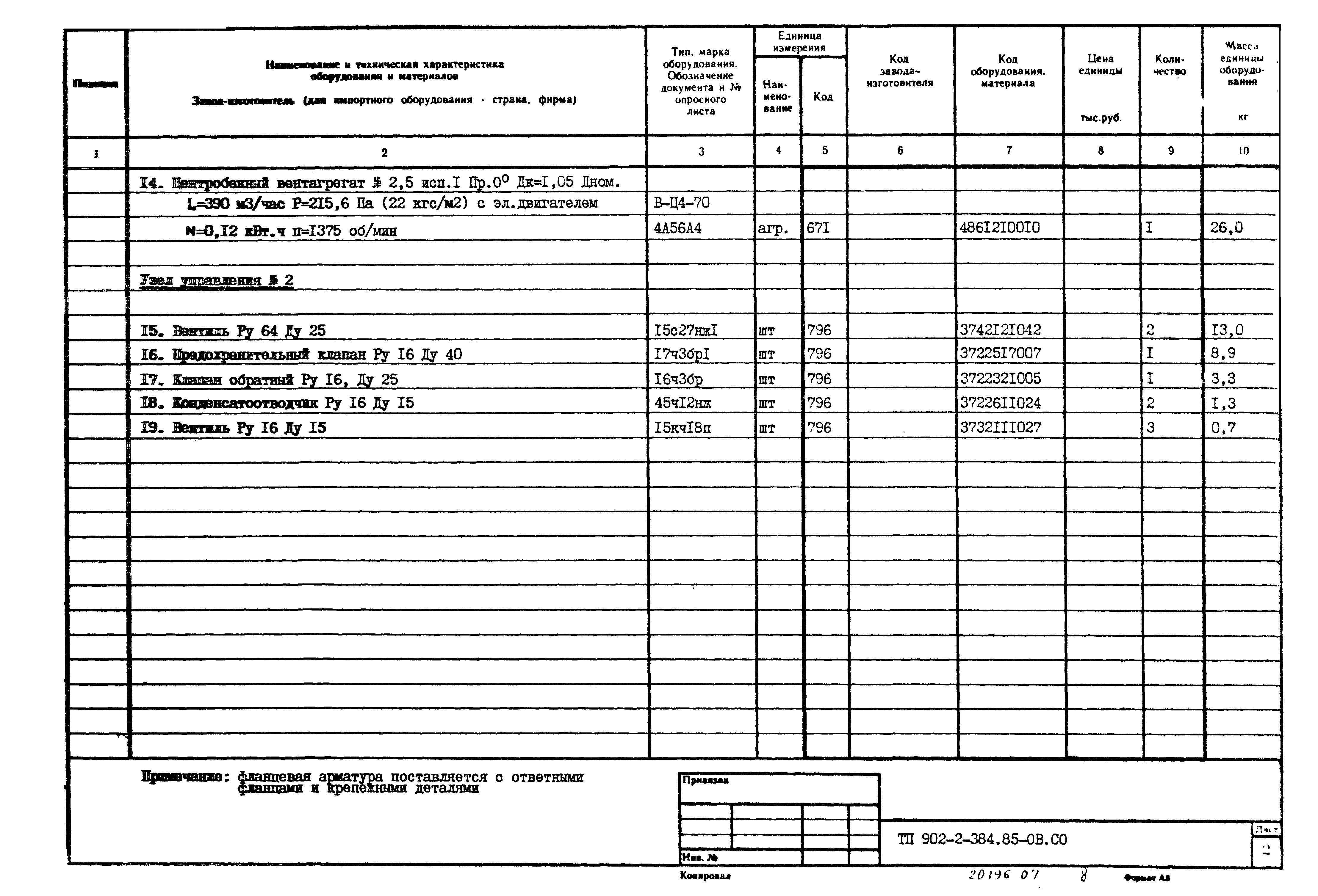 Типовой проект 902-2-384.85