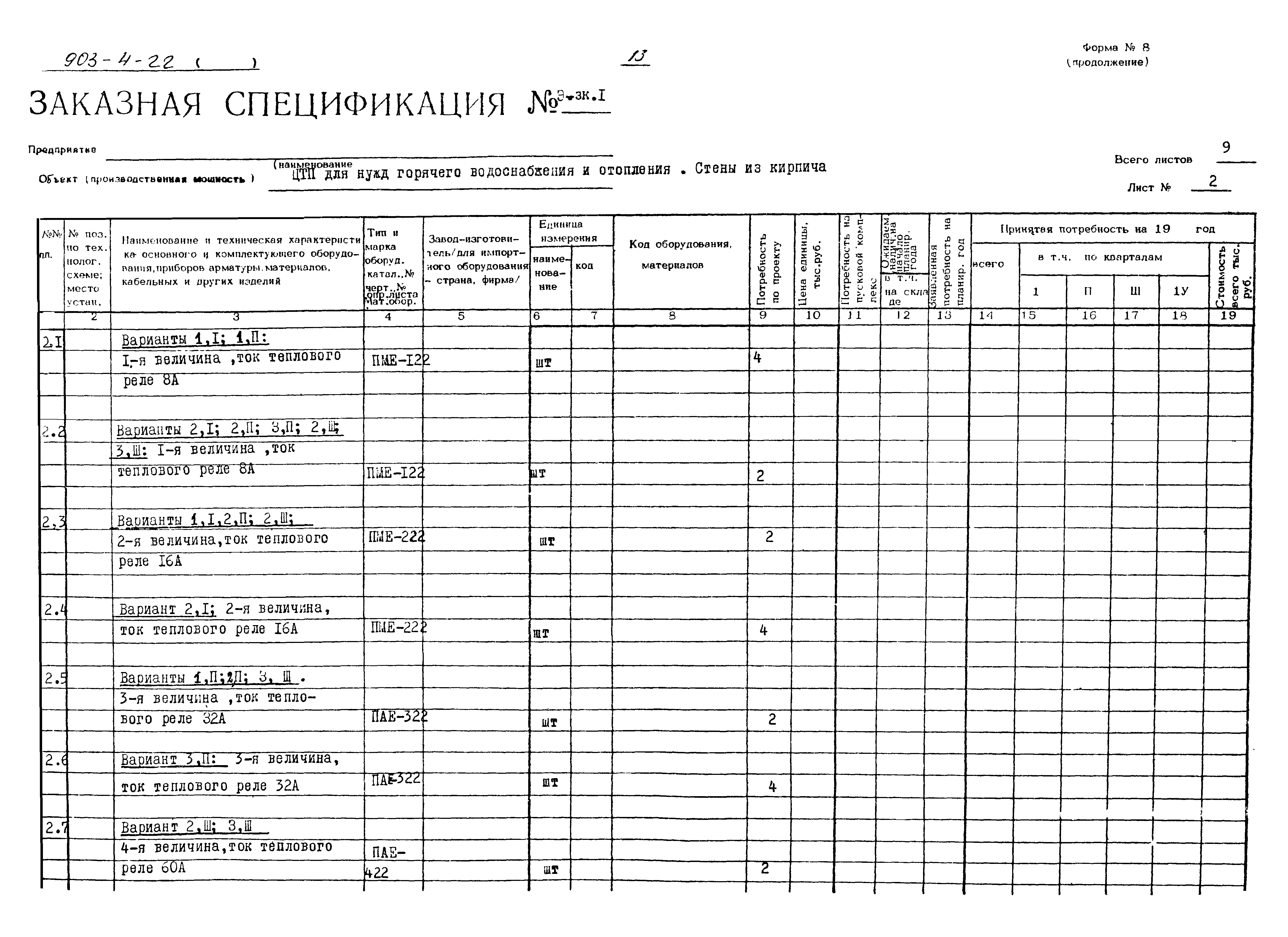 Типовой проект 903-4-22