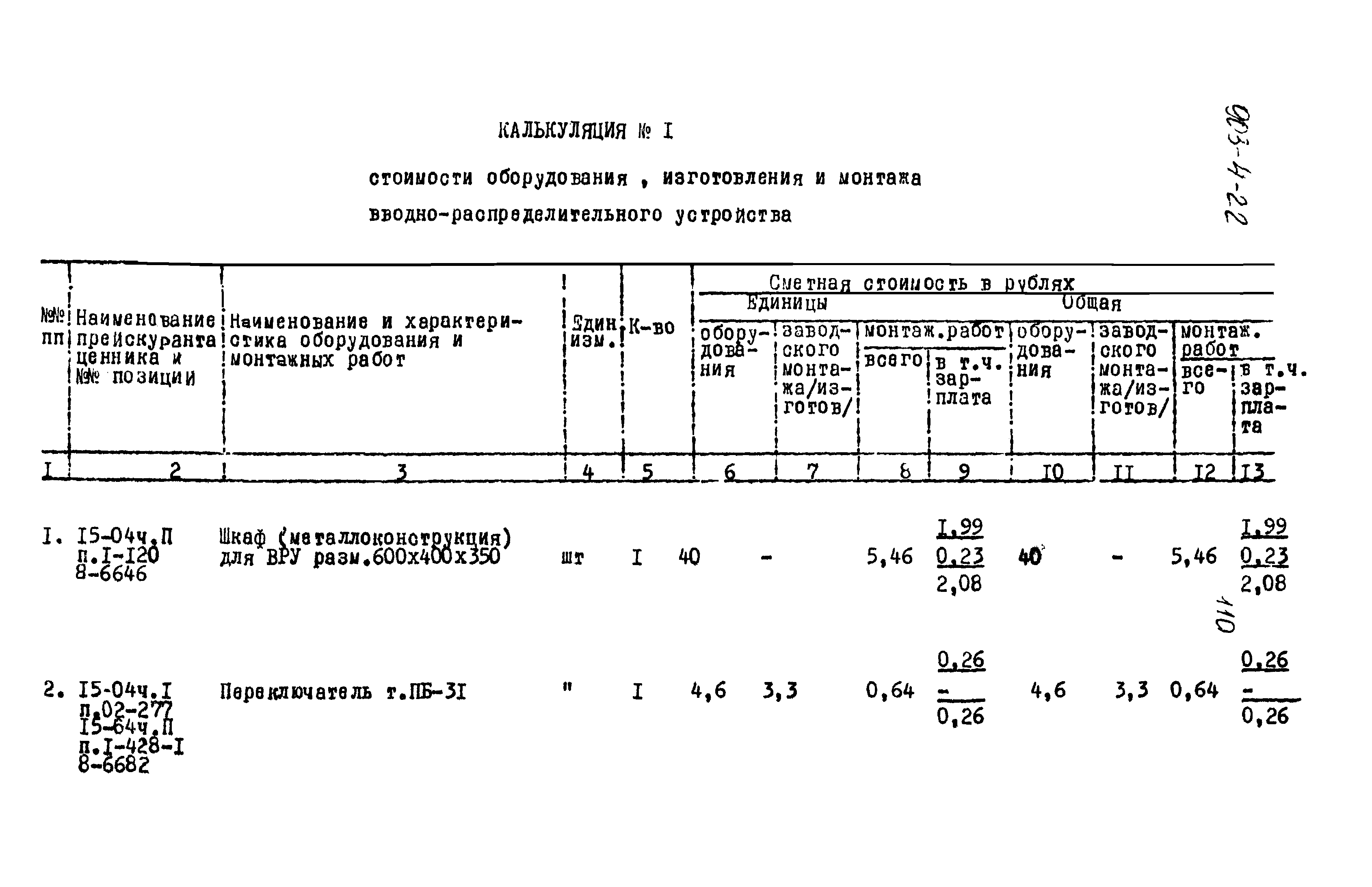 Типовой проект 903-4-22