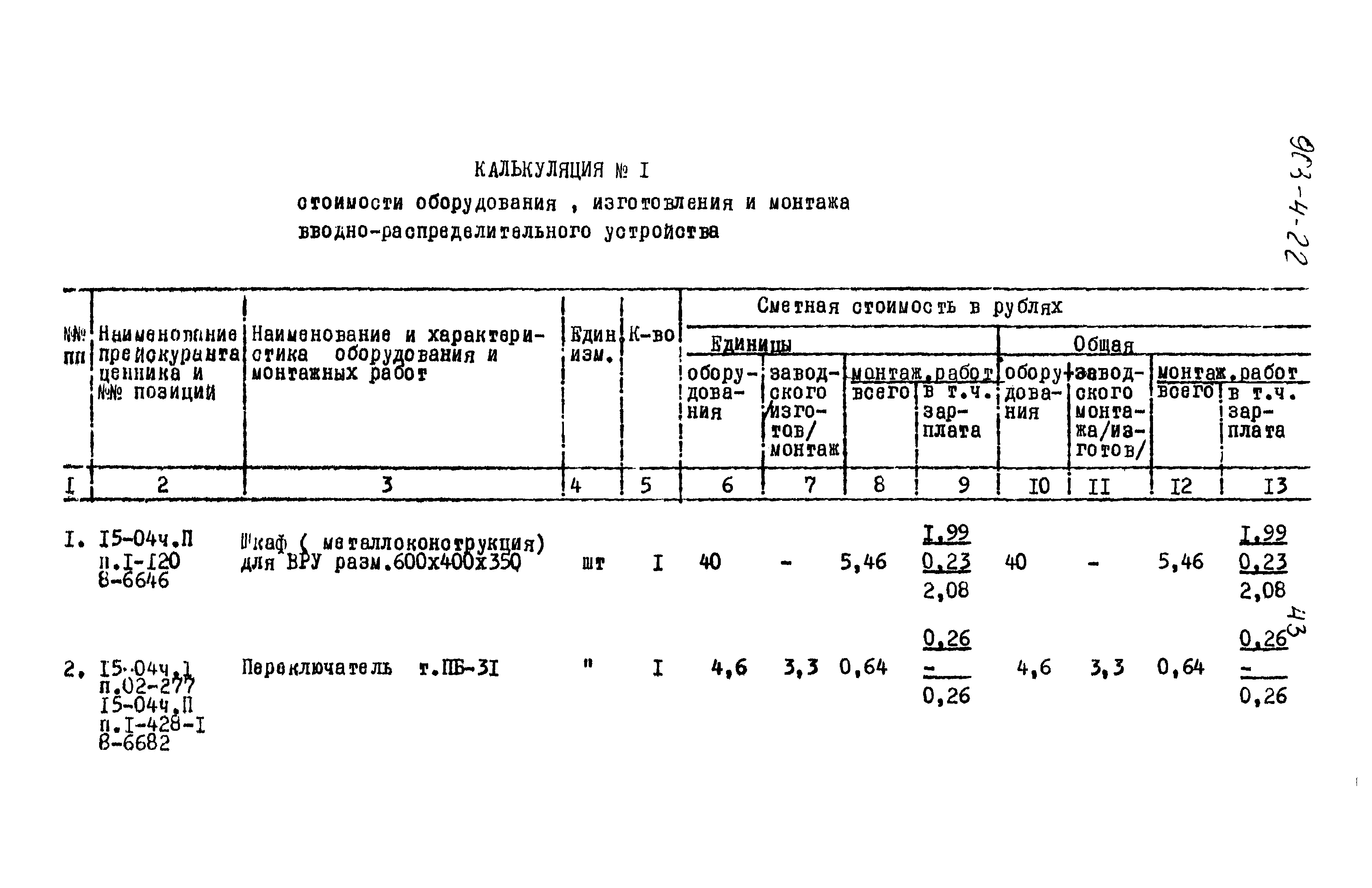 Типовой проект 903-4-22