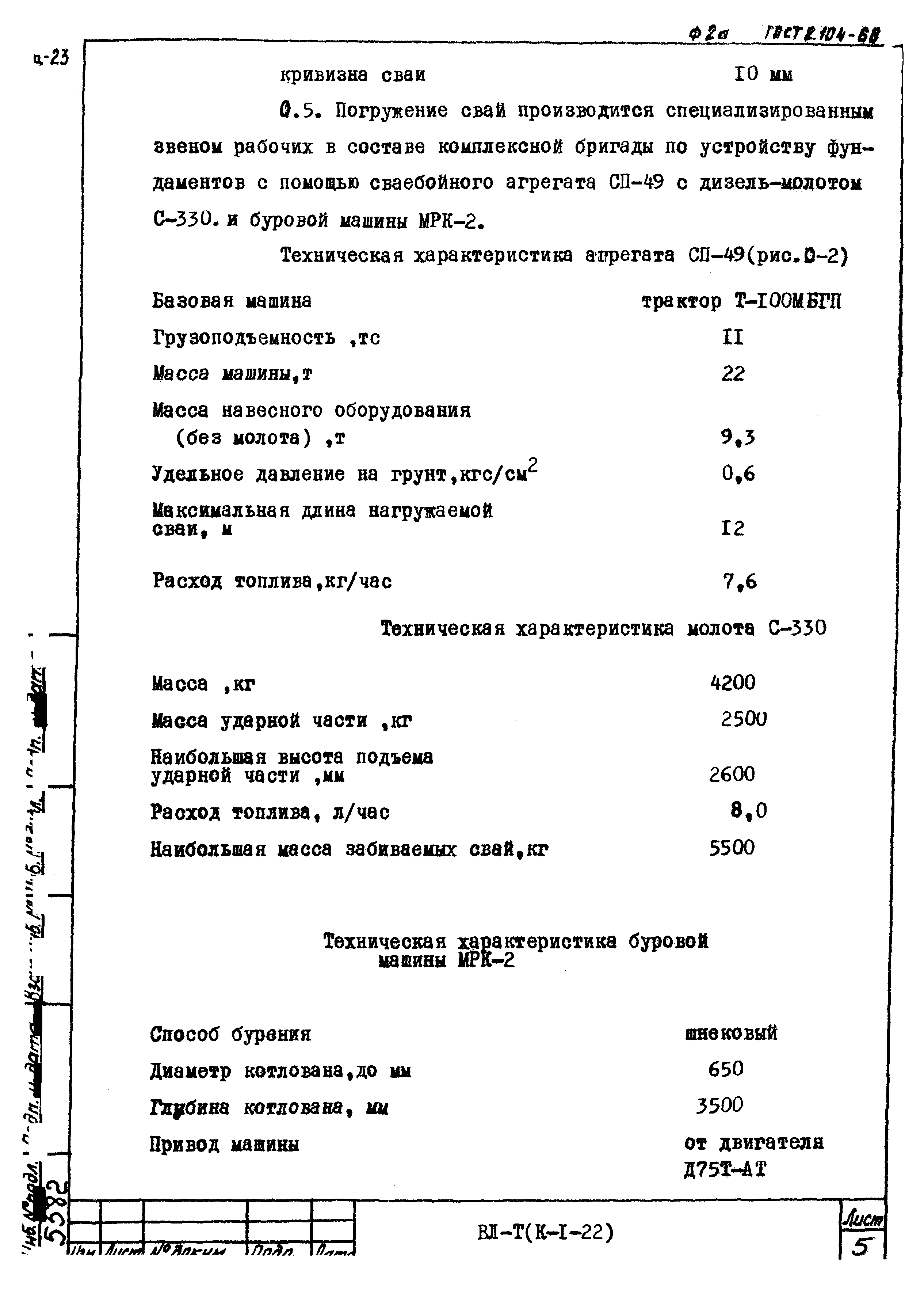 Технологическая карта К-1-22-3