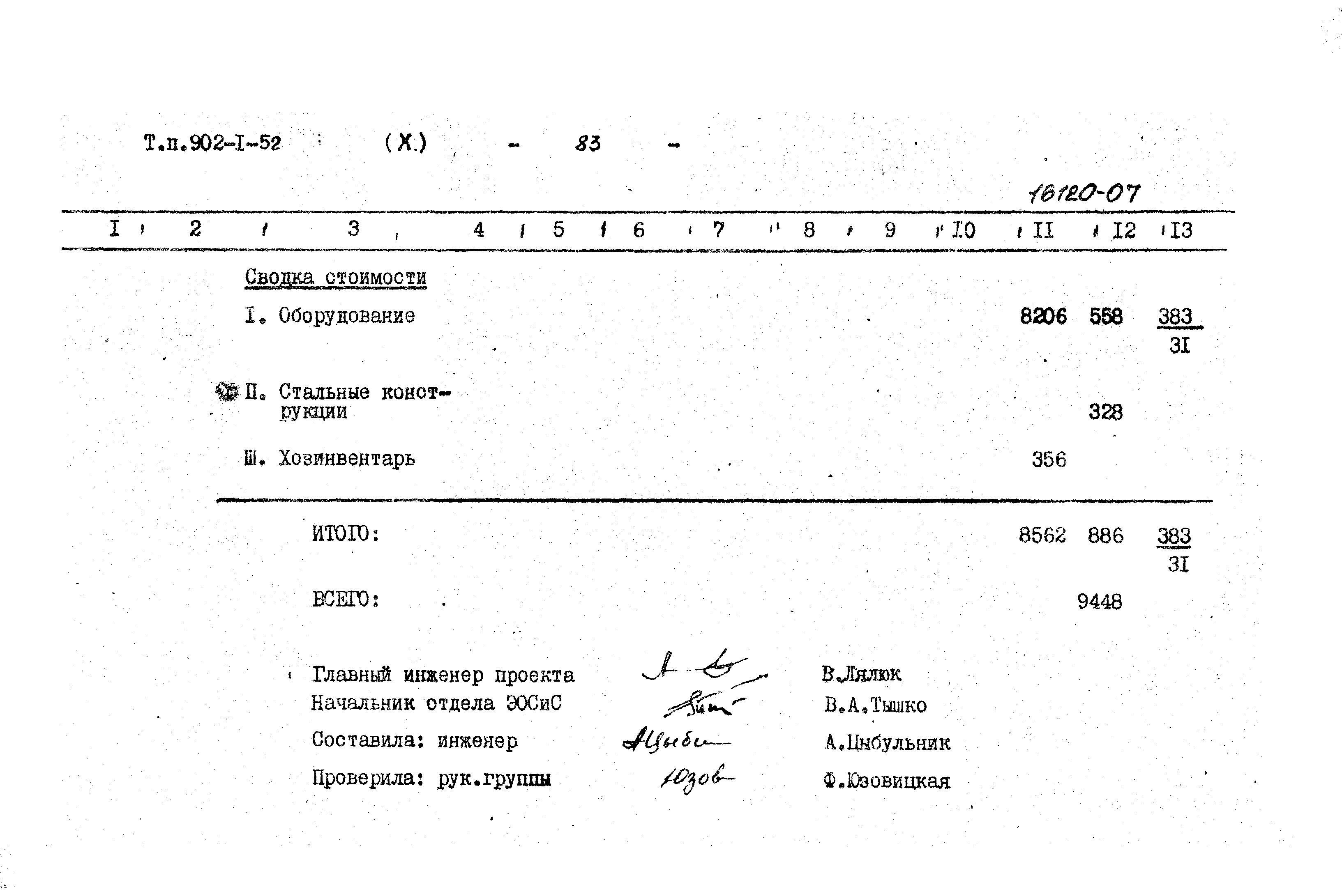 Типовой проект 902-1-52