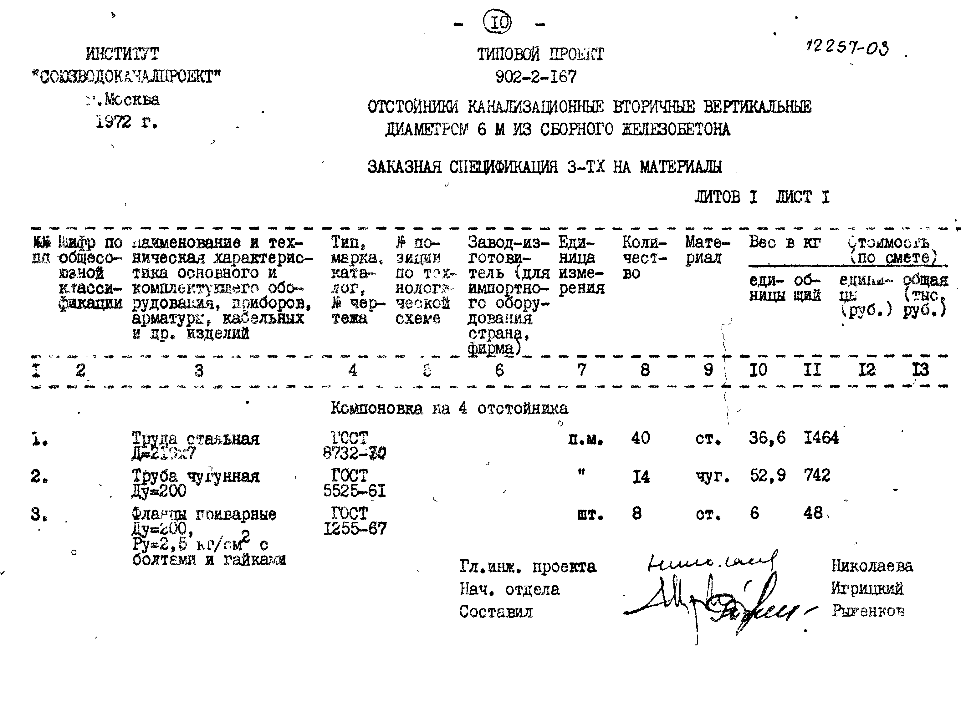 Типовой проект 902-2-167