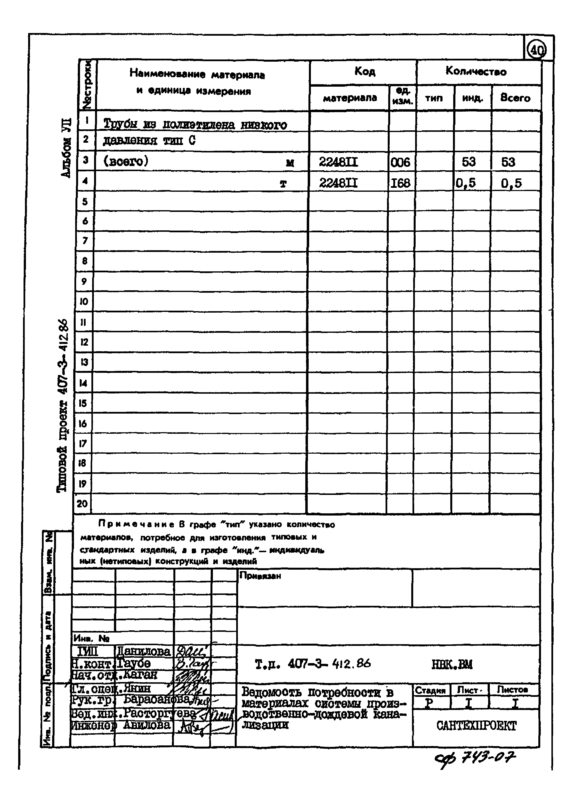 Типовой проект 407-3-412.86