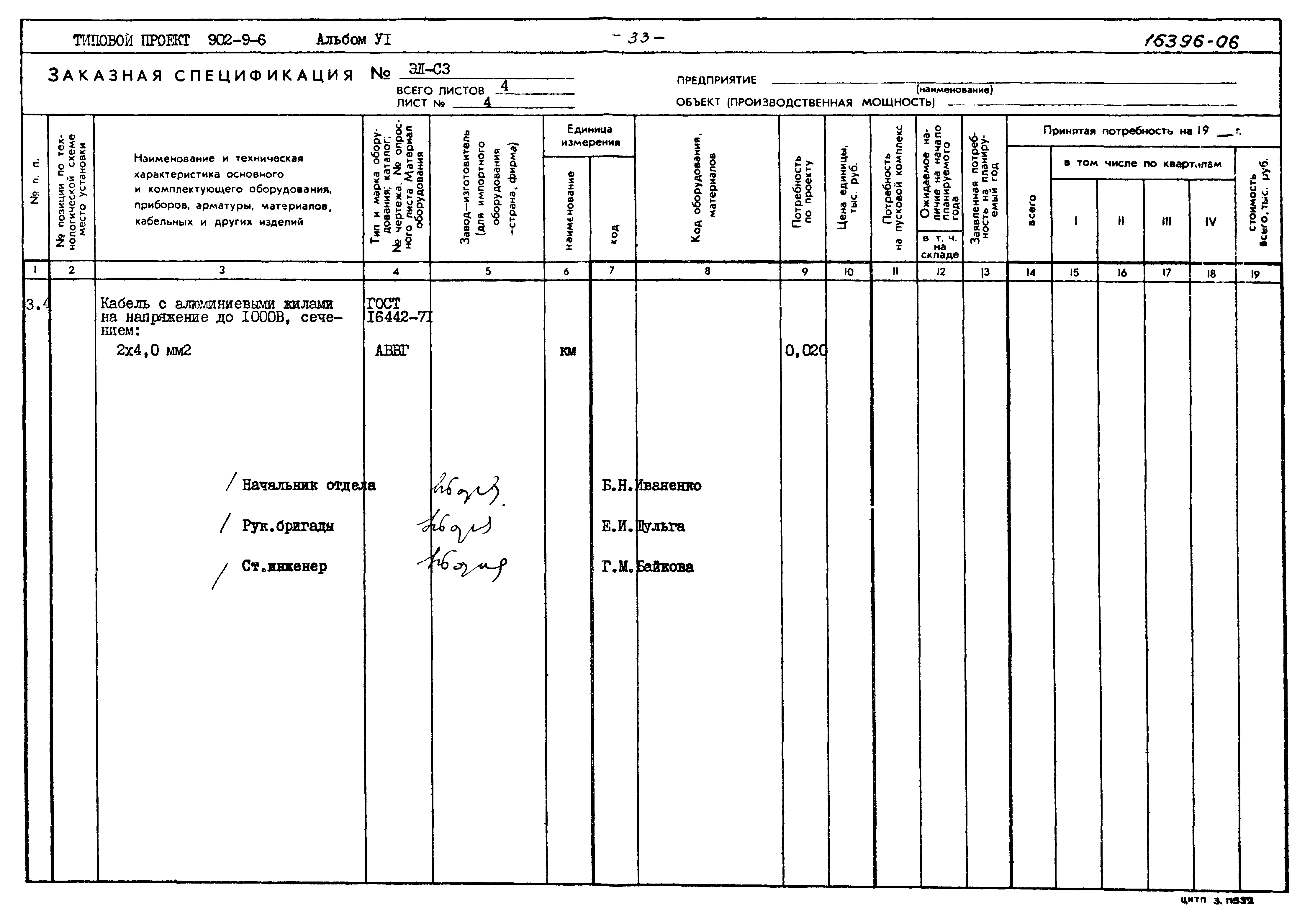 Типовой проект 902-9-6