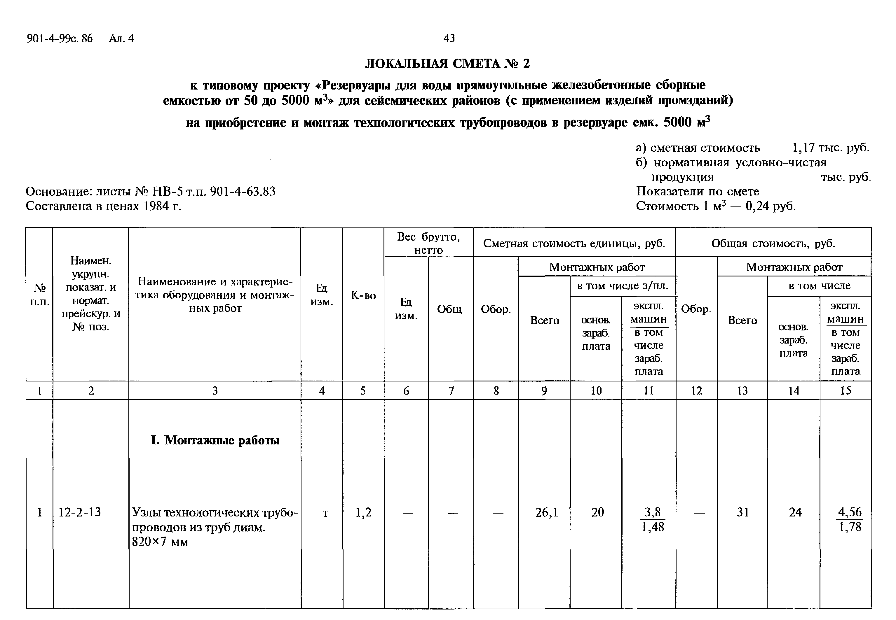 Типовой проект 901-4-99с.86