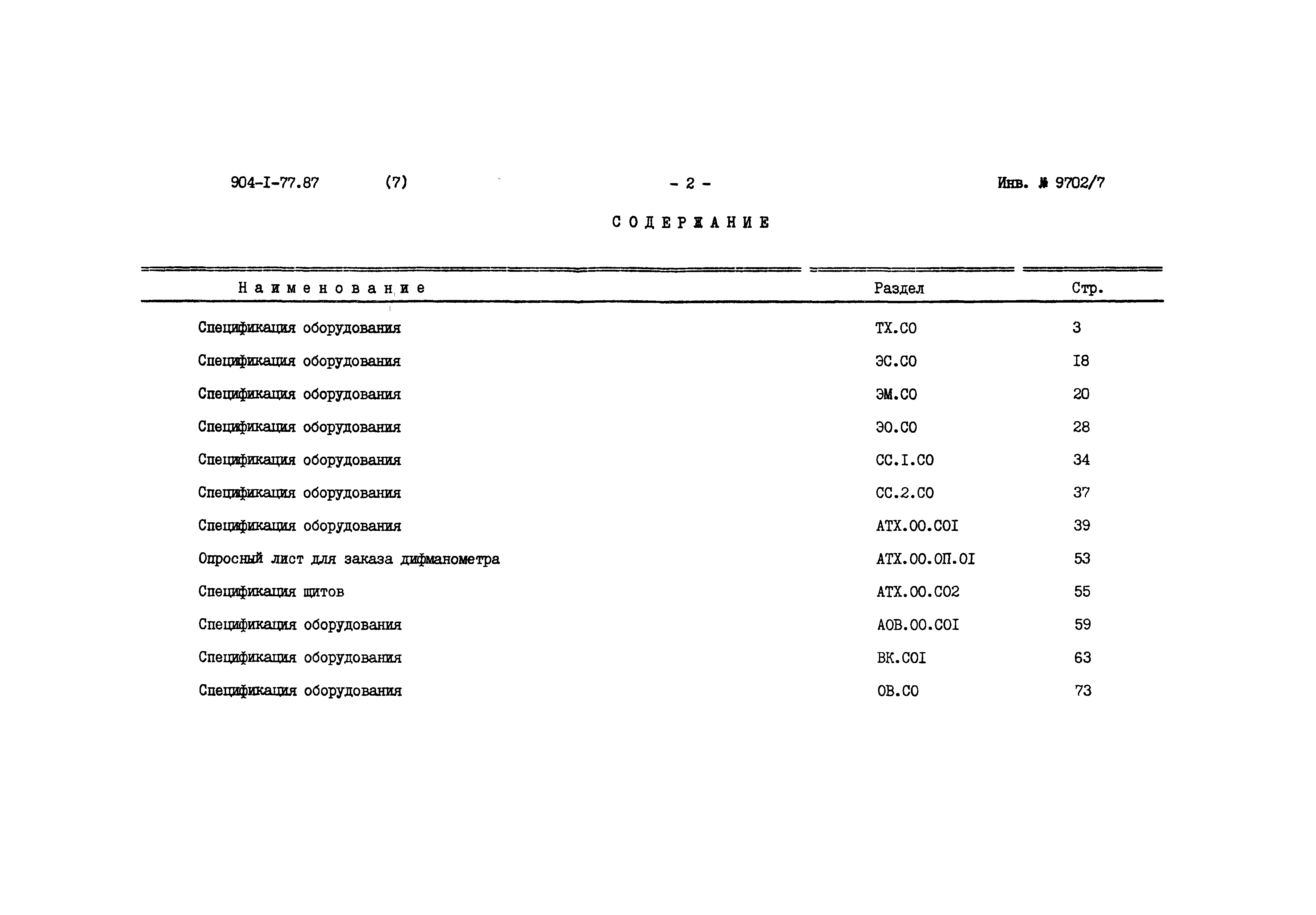 Типовой проект 904-1-77.87