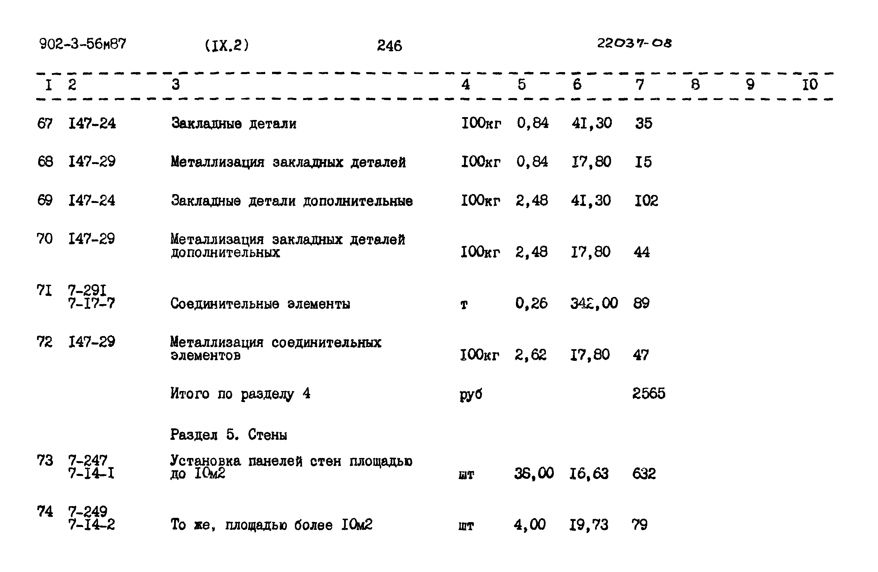 Типовой проект 902-3-56м.87