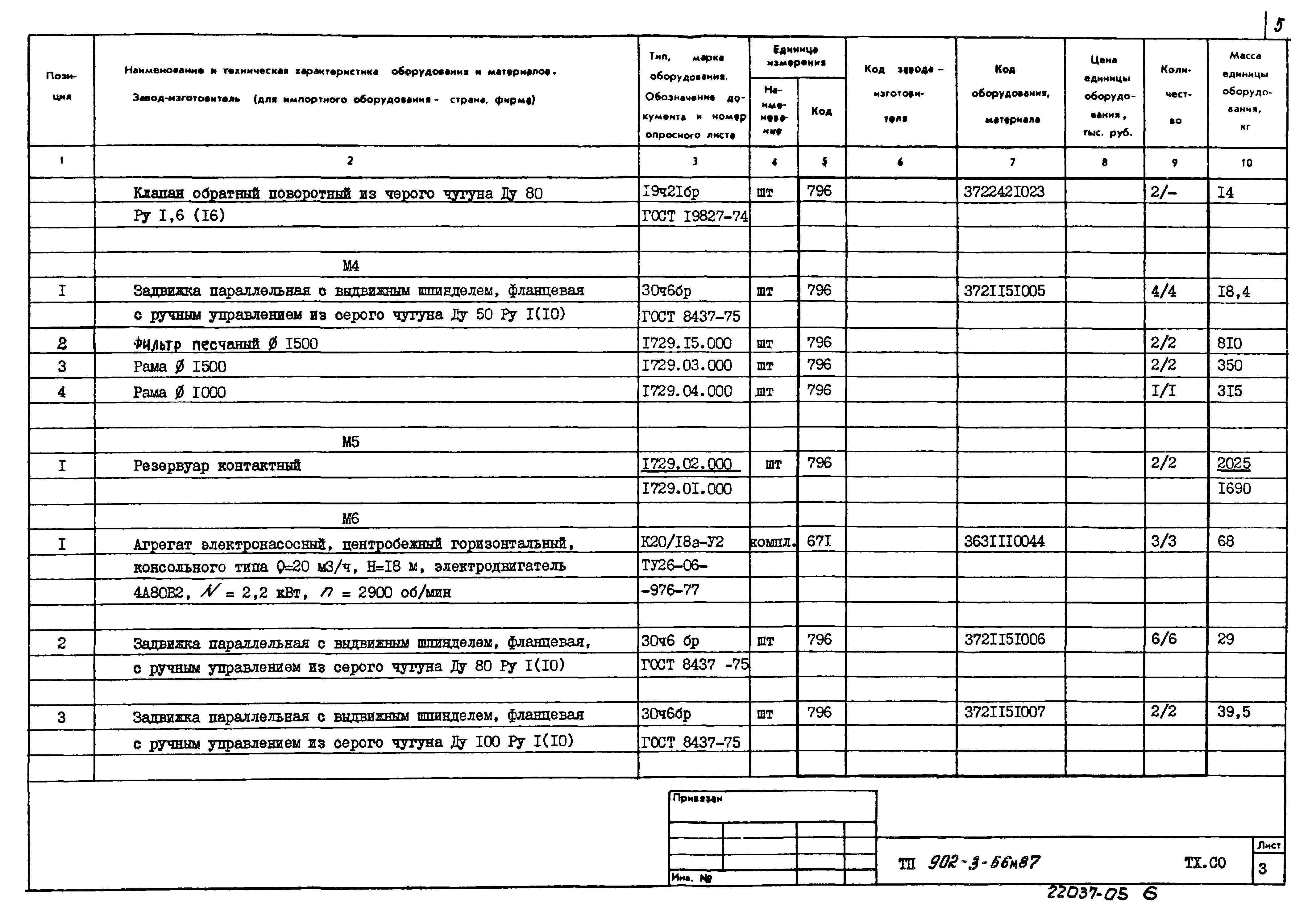 Типовой проект 902-3-56м.87