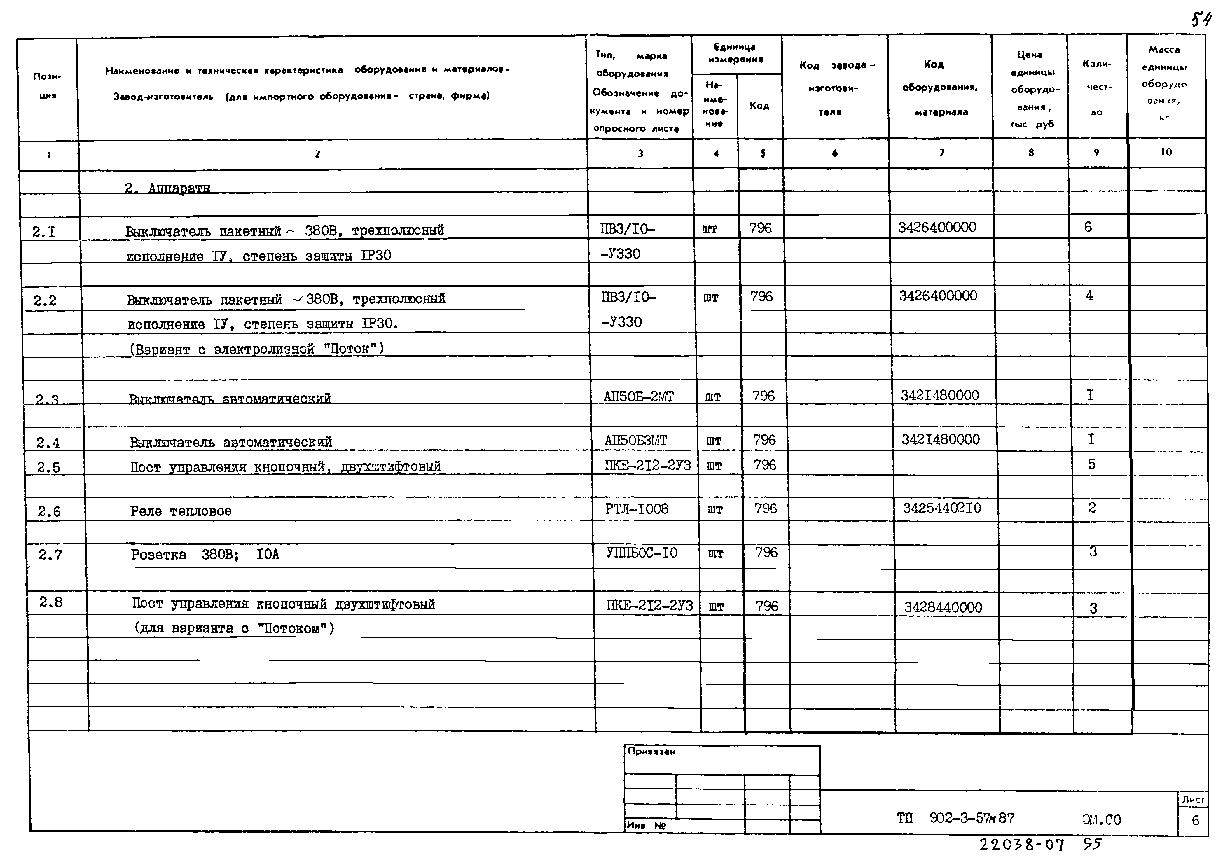 Типовой проект 902-3-57м.87