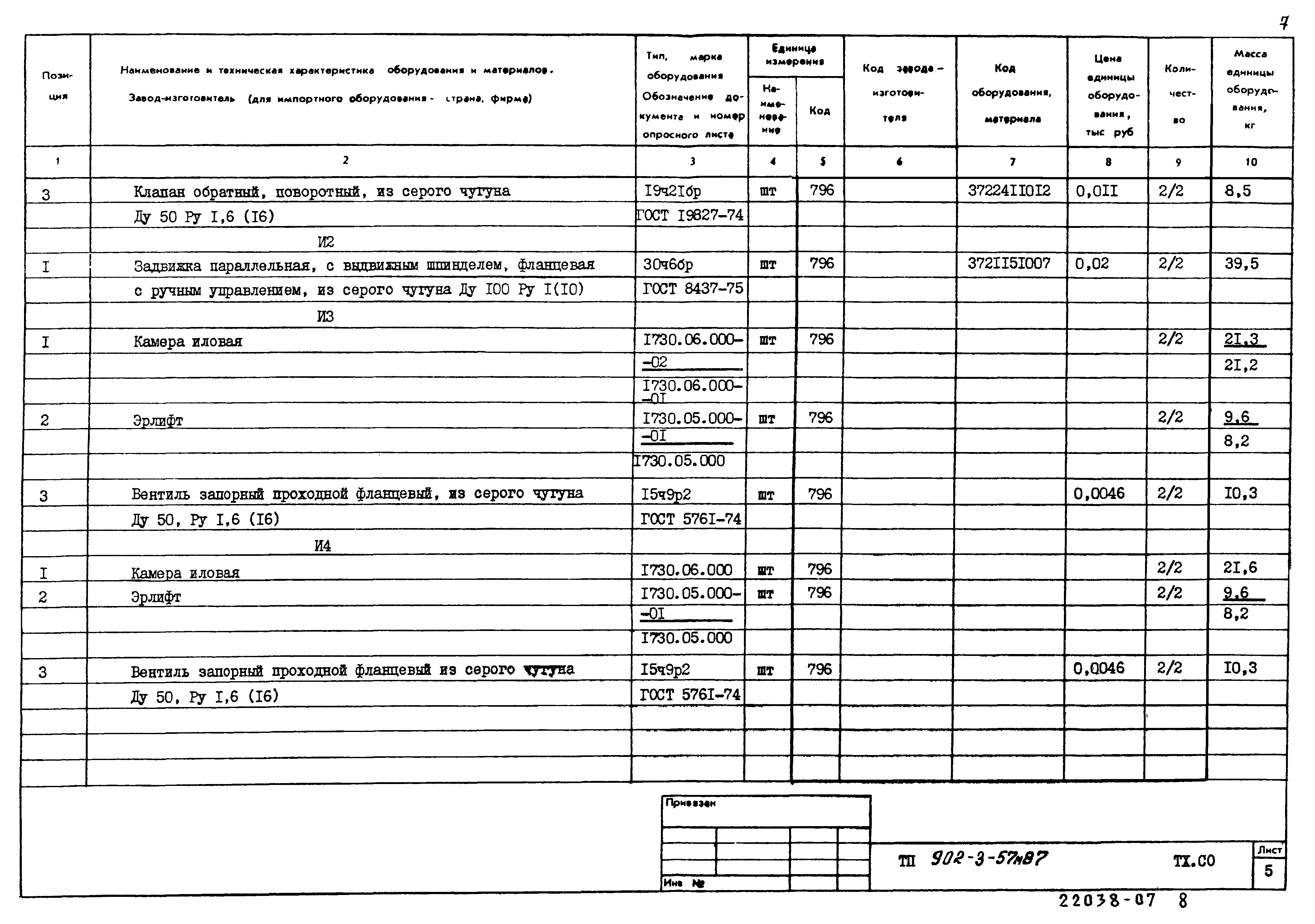 Типовой проект 902-3-57м.87