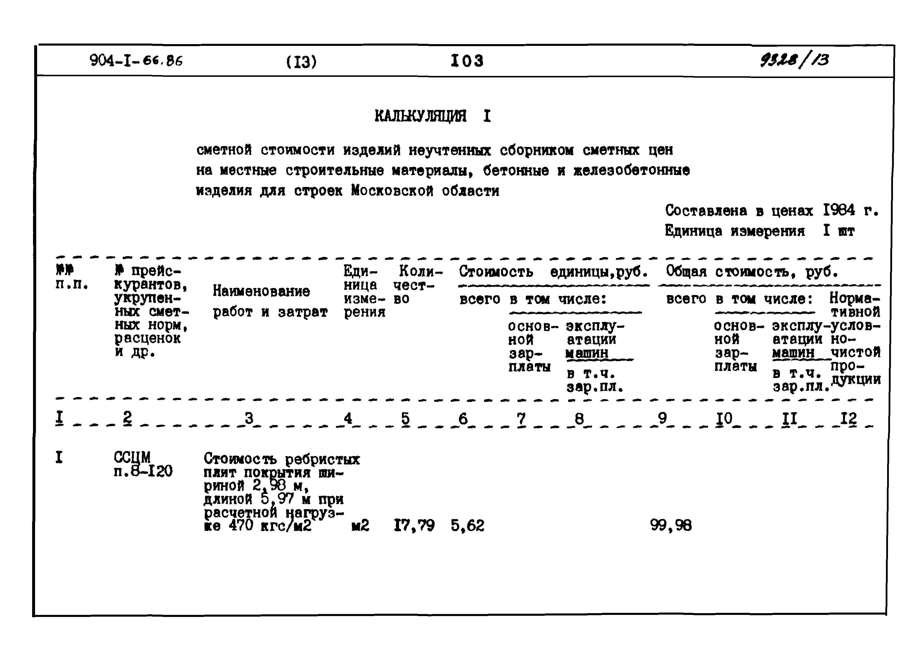 Типовой проект 904-1-66.86