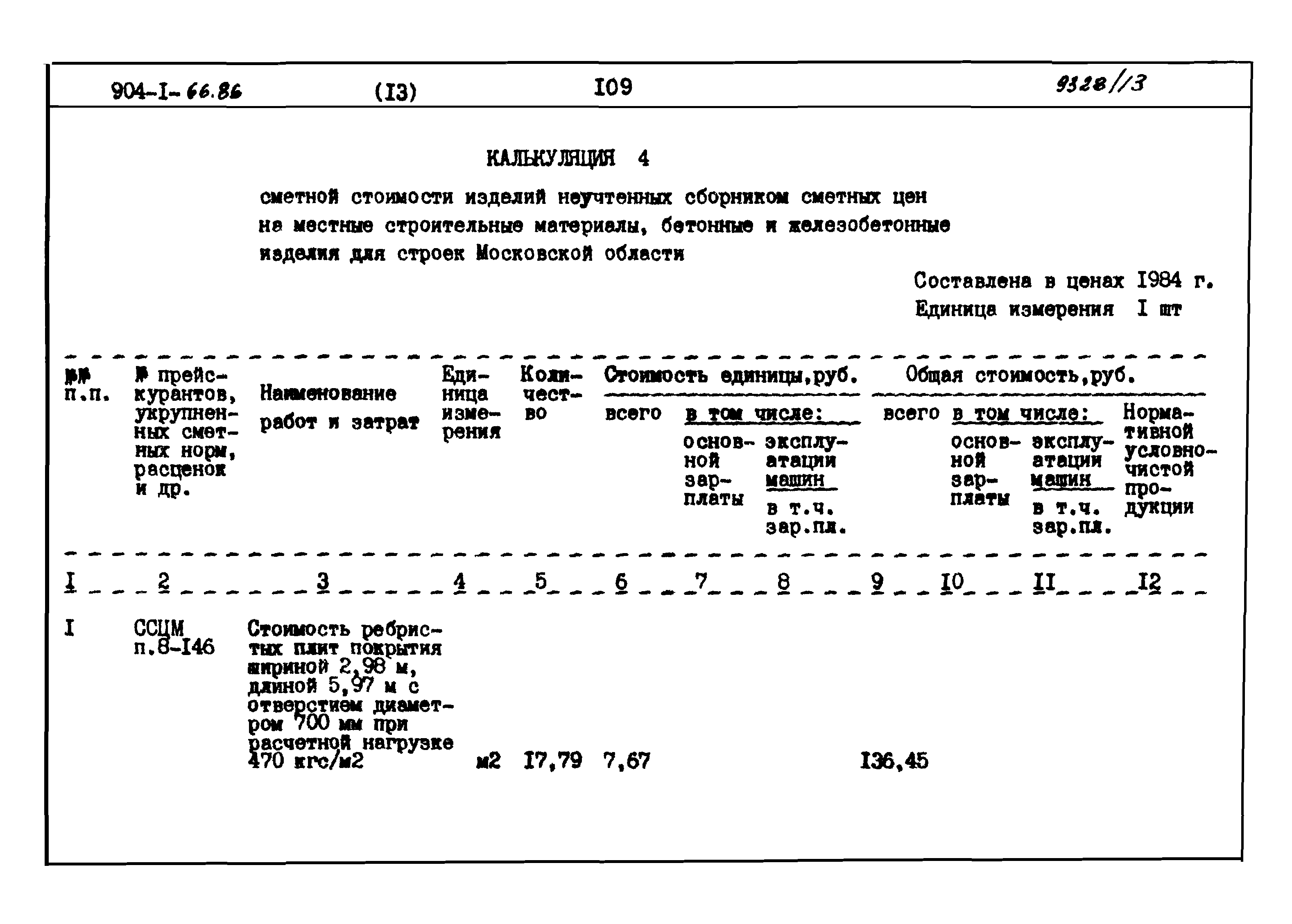 Типовой проект 904-1-66.86