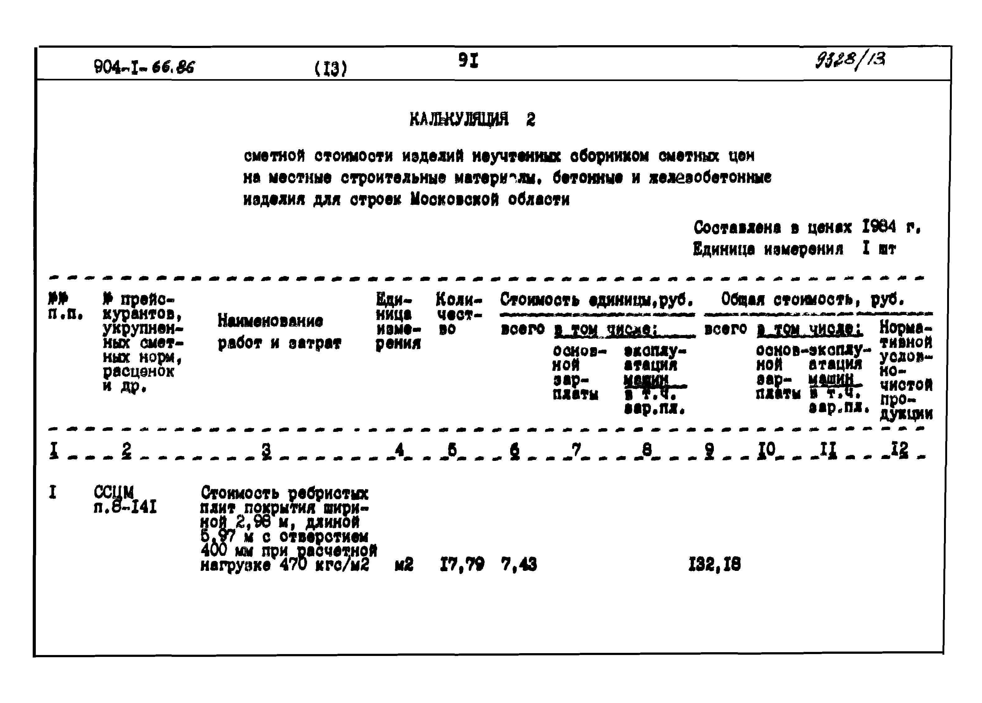 Типовой проект 904-1-66.86