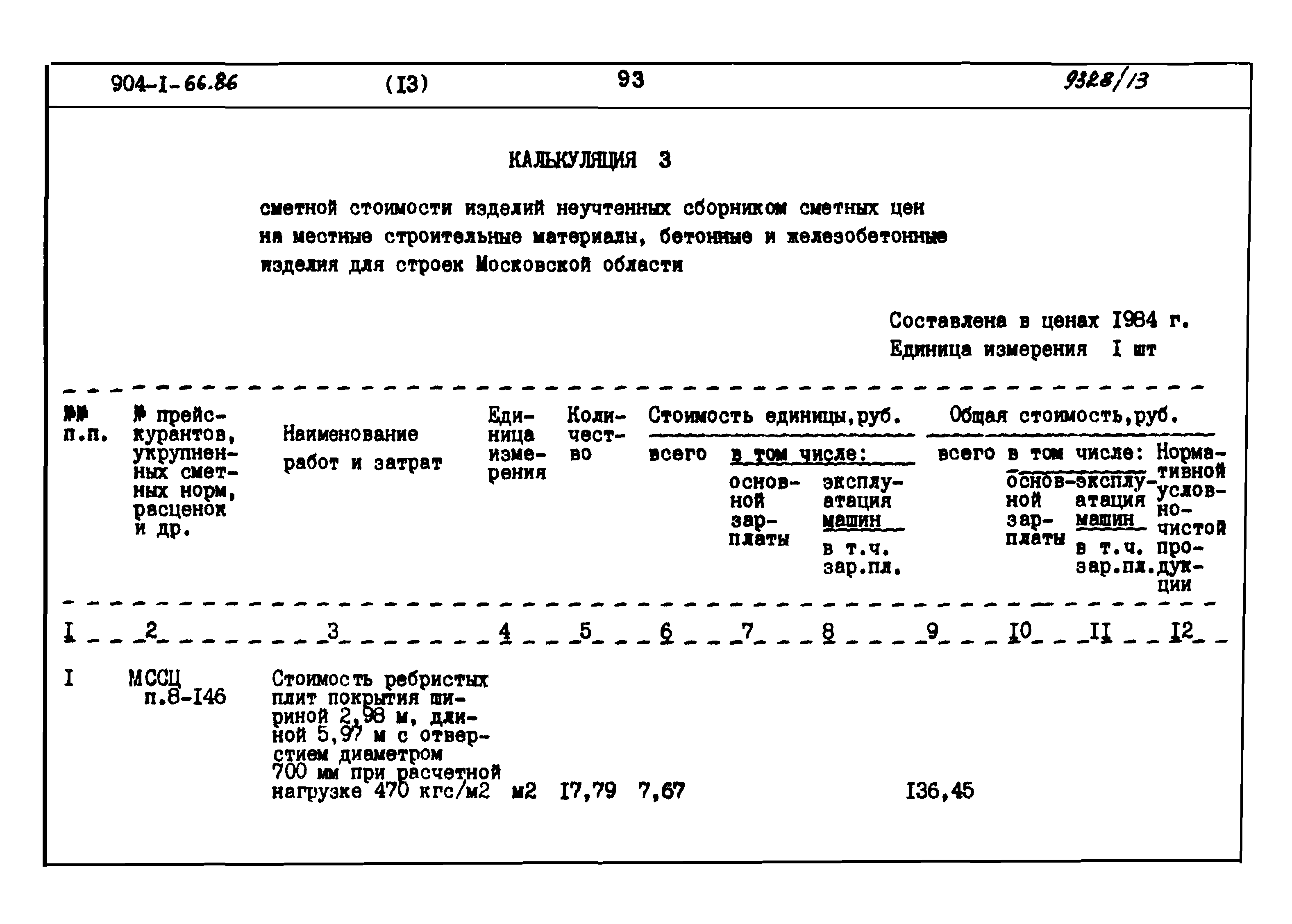 Типовой проект 904-1-66.86