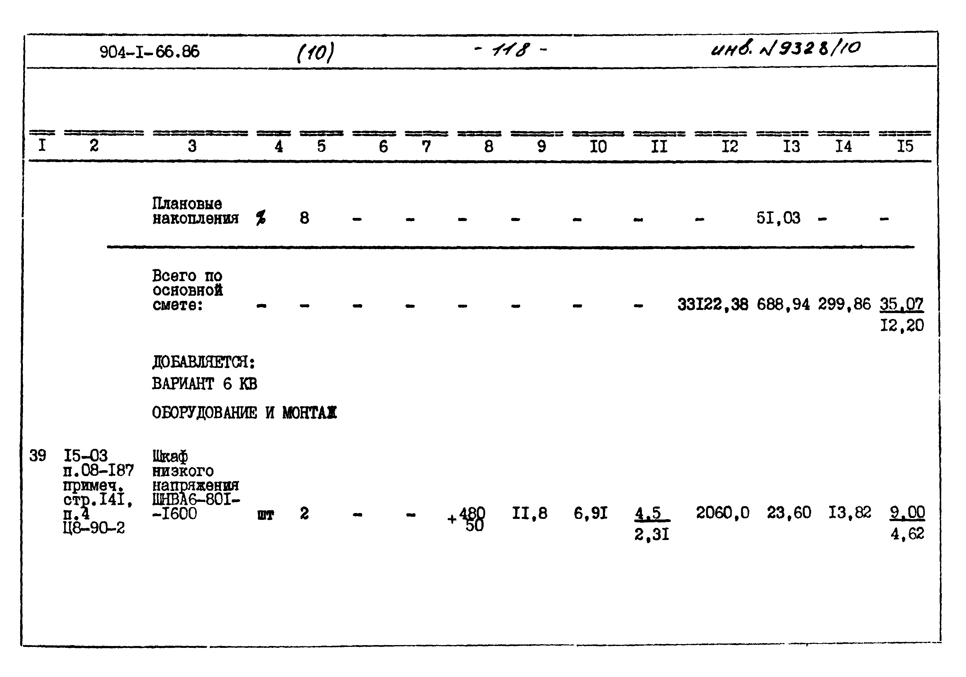 Типовой проект 904-1-66.86